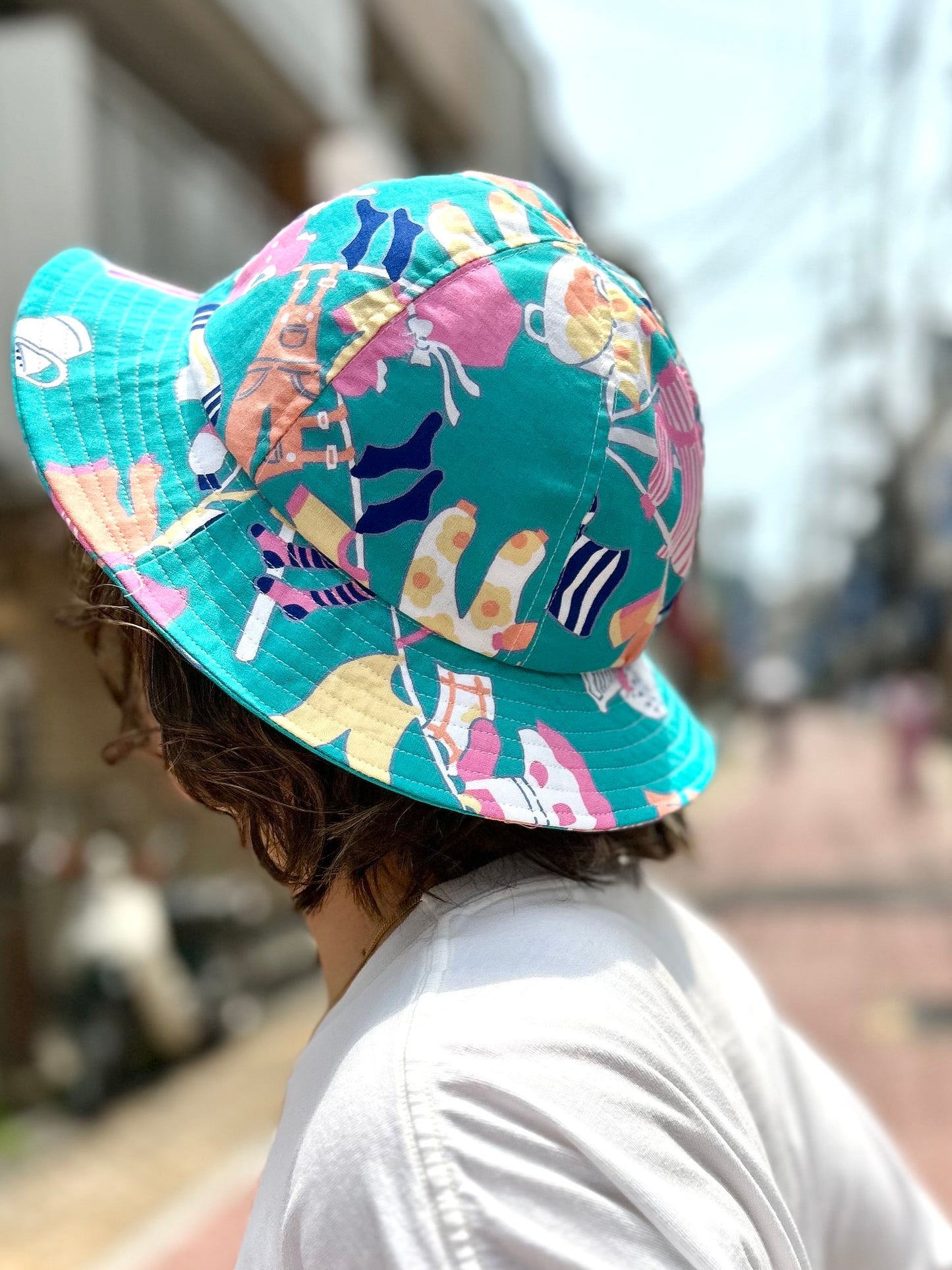 Vintage Fabric Laundry Hat 〜Amy Nina〜 [G27867]