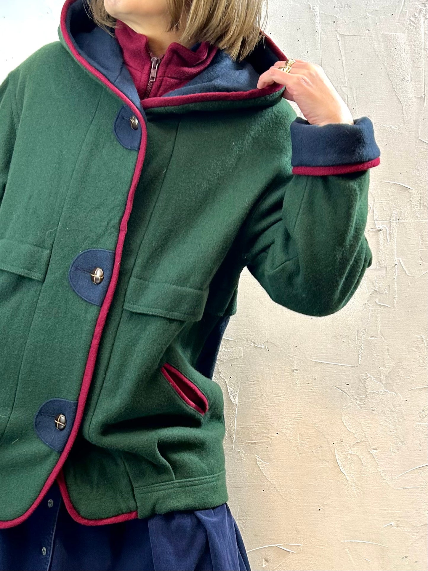 Vintage  Hoodie Coat  [L29086]