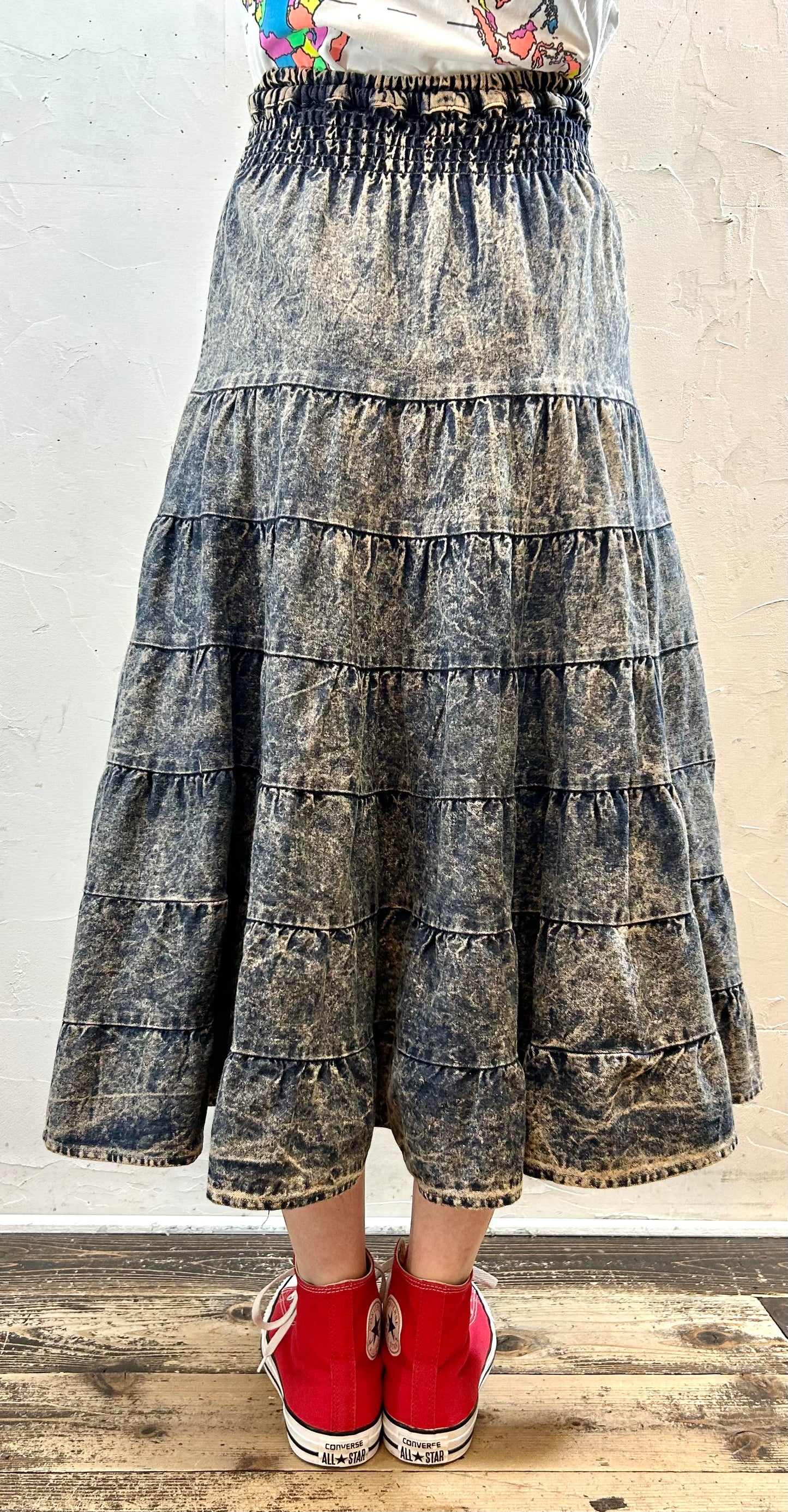 Vintage Denim Skirt [G27872]