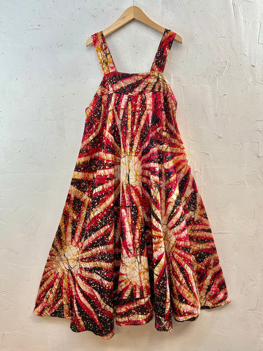 Vintage Malaysia Batik Dress [E30167]