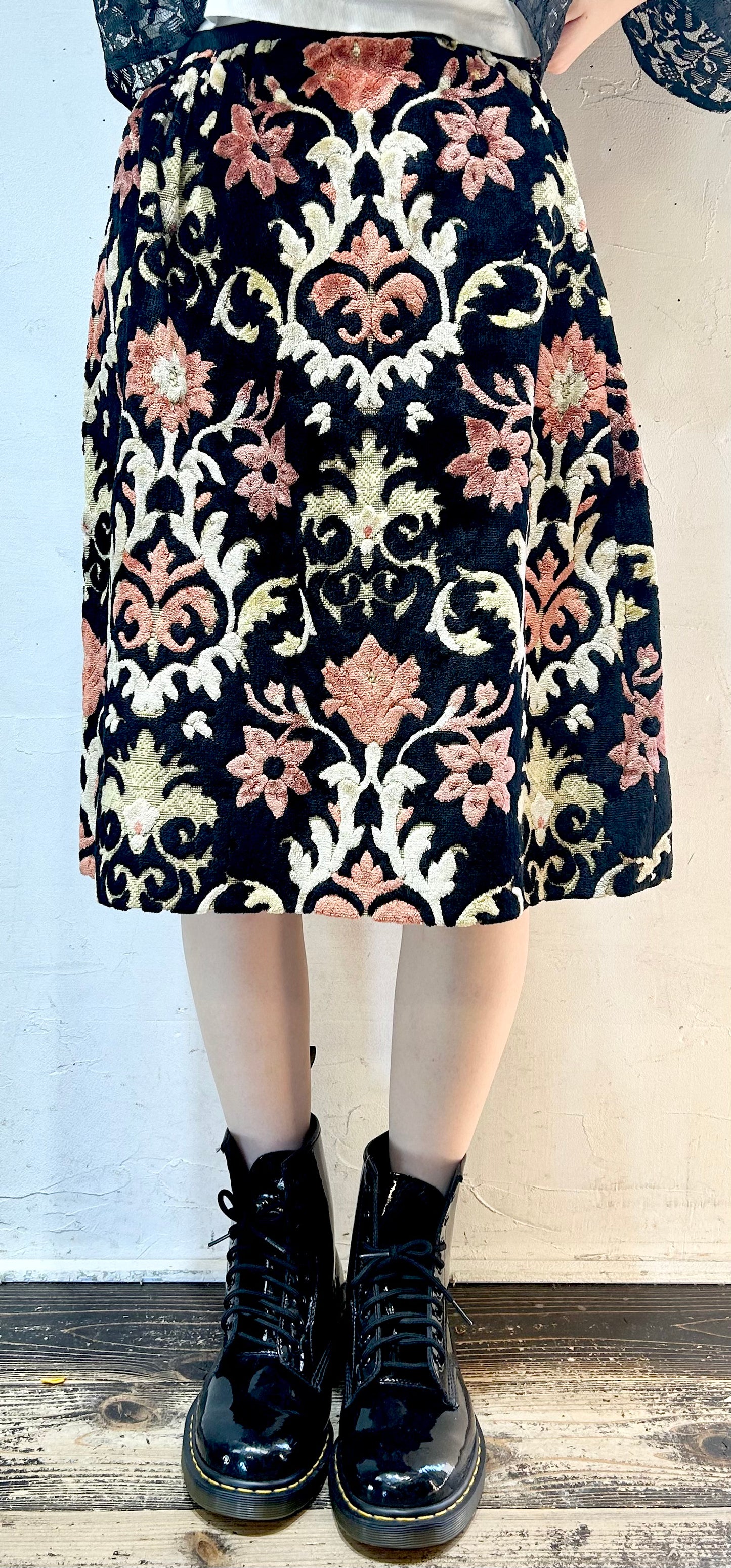 ’50-’60s Vintage Carpet Skirt [H24865]