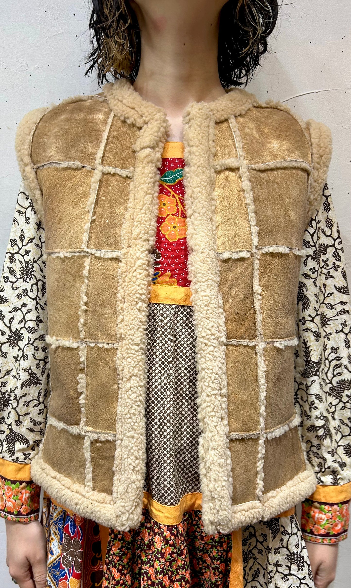 Vintage Mouton Vest [L25795]