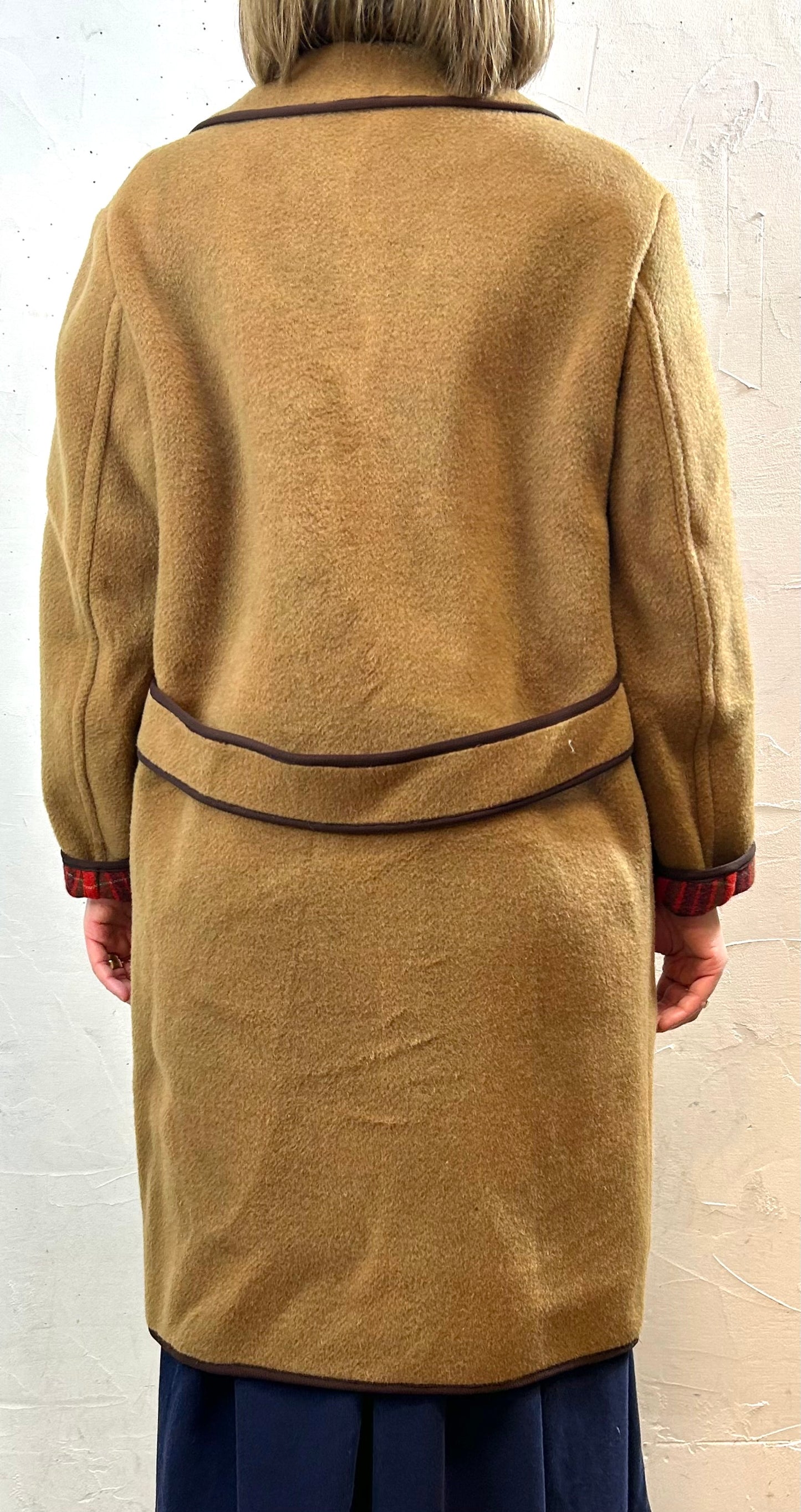 Vintage Plaid Coat  [L29084]