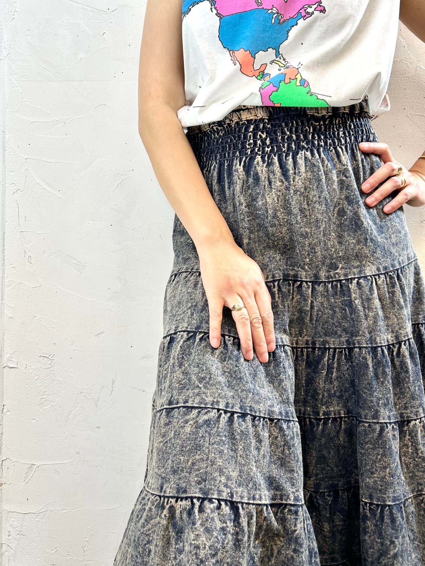 Vintage Denim Skirt [G27872]