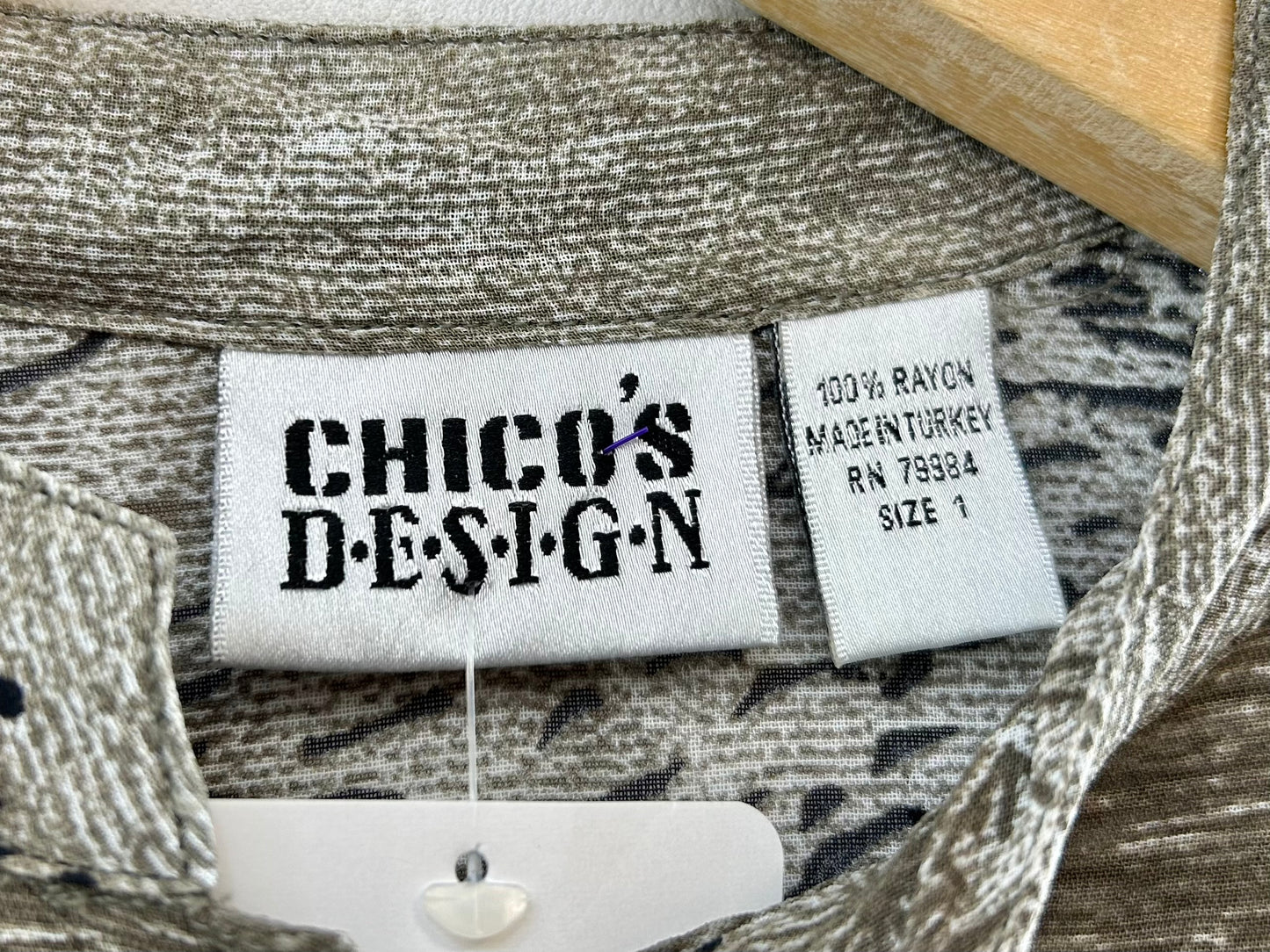 Vintage Rayon Shirt 〜CHICO’S DESIGN〜 [E30162]