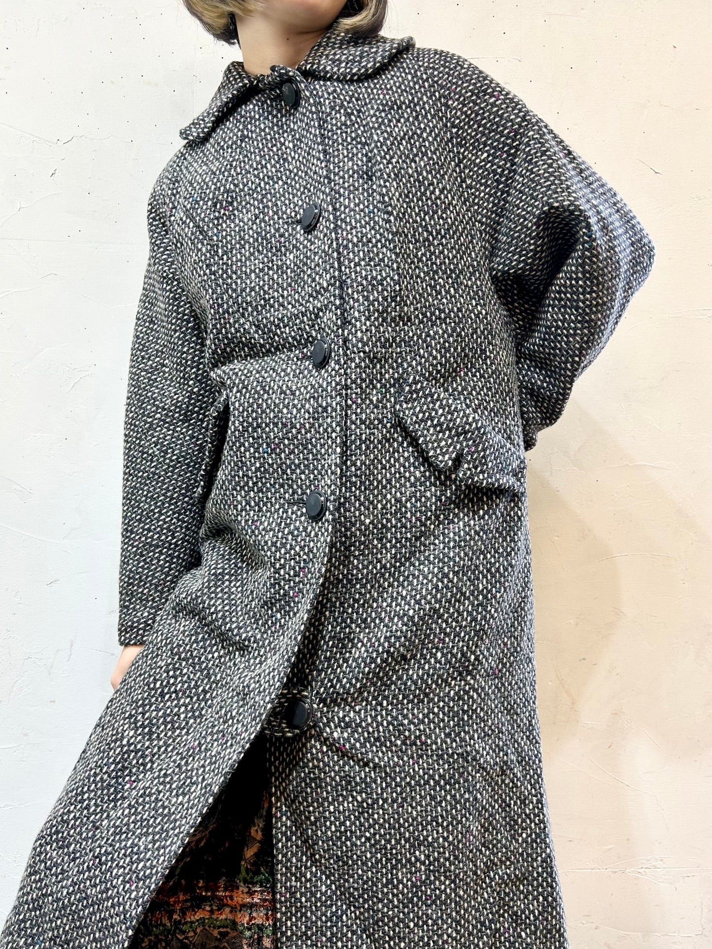 Vintage Tweed Coat [K25562]