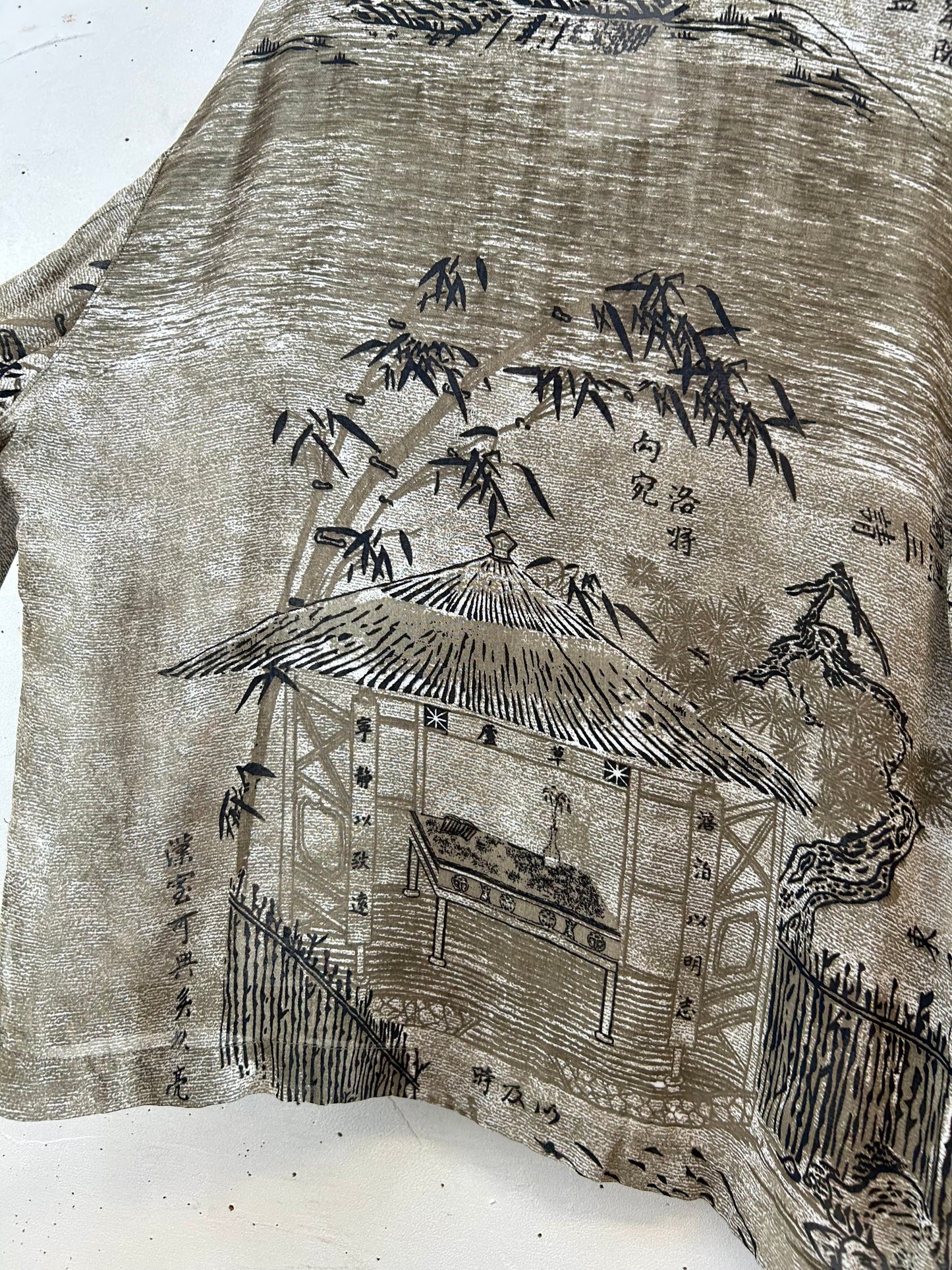 Vintage Rayon Shirt 〜CHICO’S DESIGN〜 [E30162]