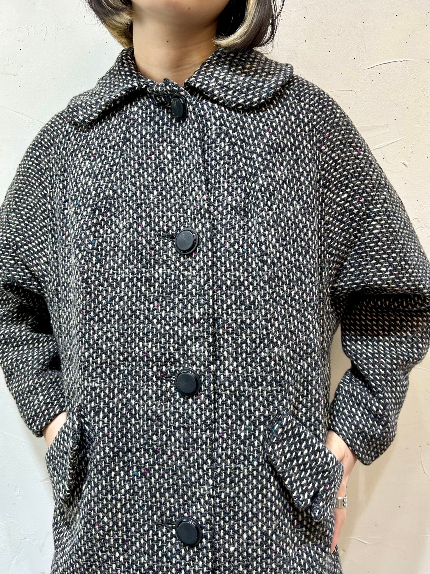 Vintage Tweed Coat [K25562]