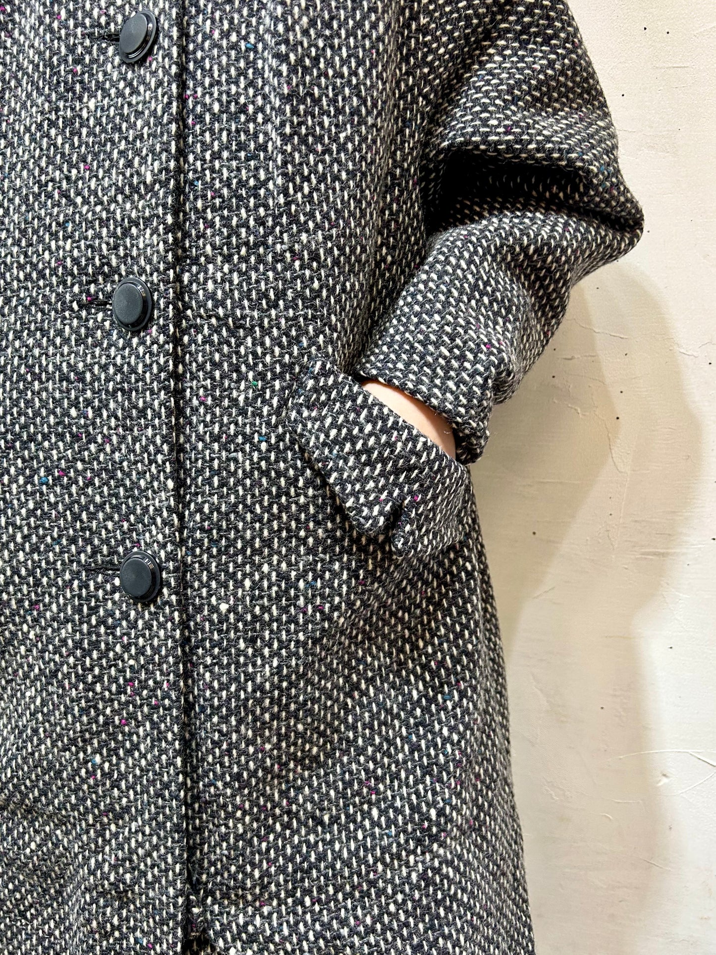 Vintage Tweed Coat [K25562]