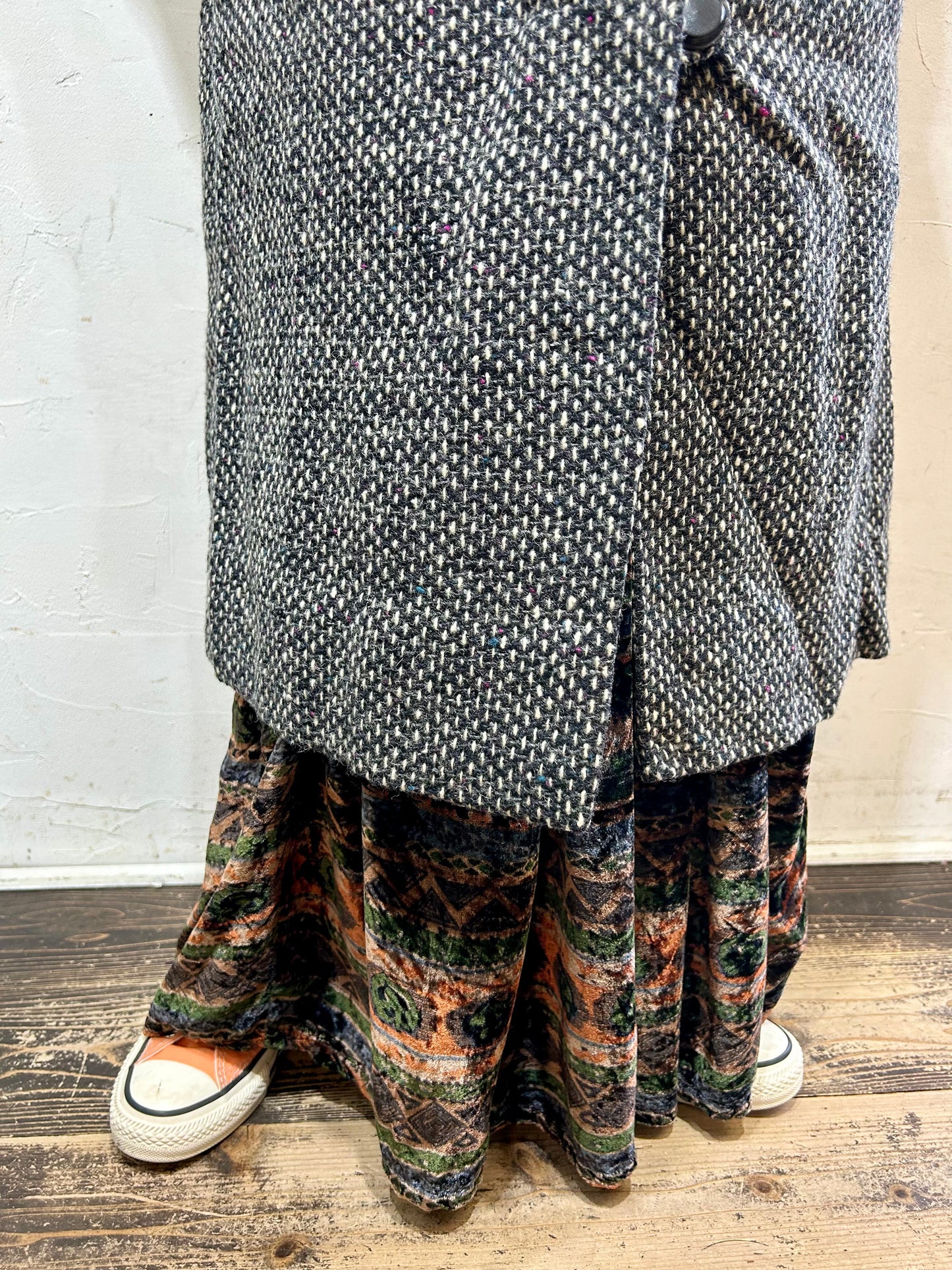 Vintage Tweed Coat [K25562]