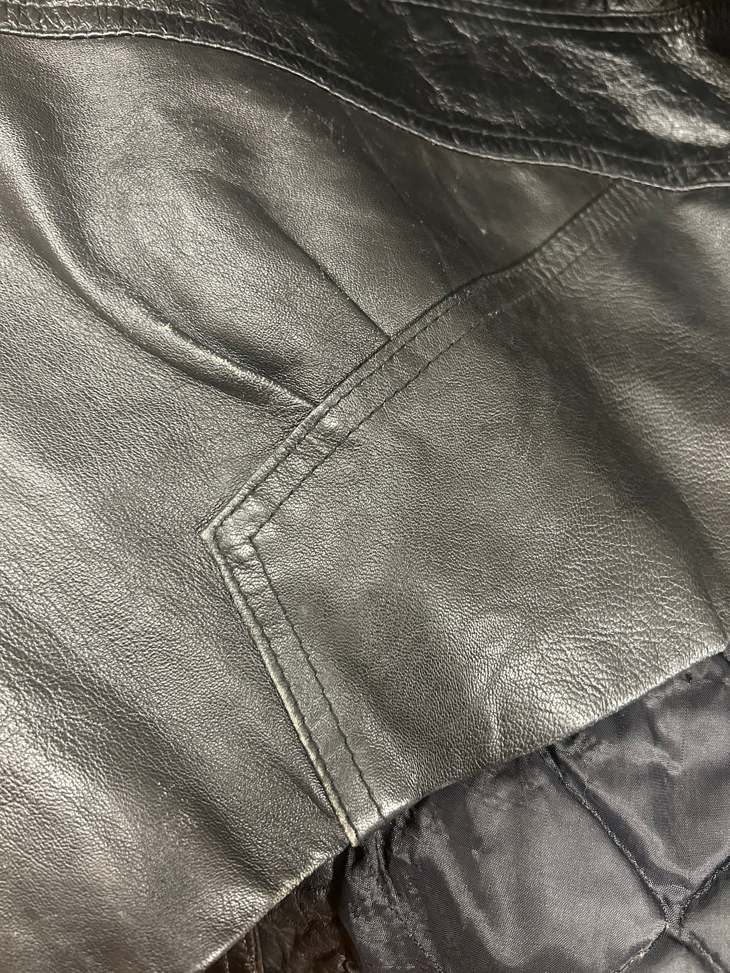 Vintage Leather Jacket  MADE IN FRANCE [J25341]