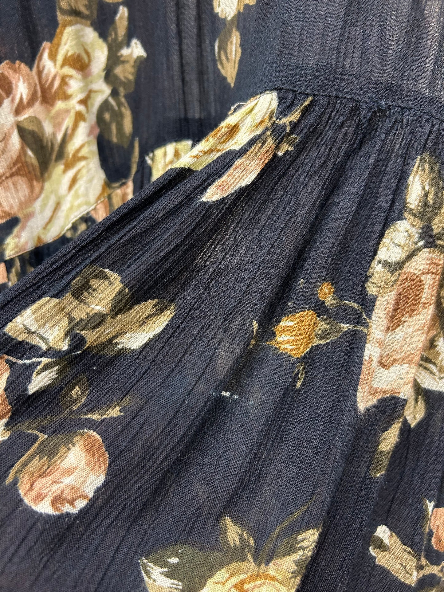 Vintage Indian Rayon Dress [D29959]