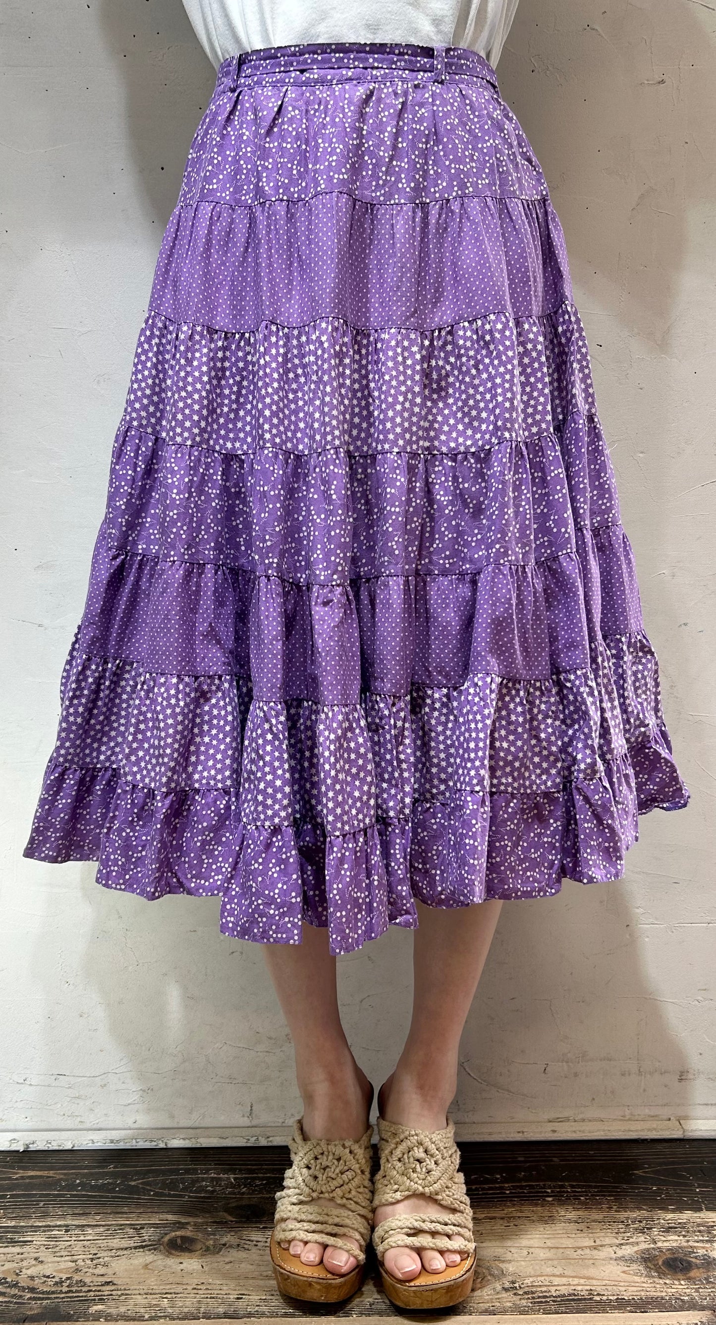 Vintage Tiered Skirt [D26696]