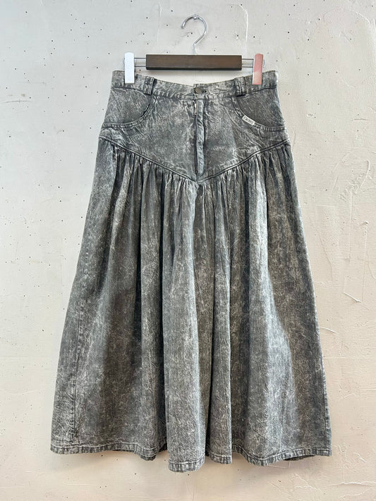 Vintage Chemical Denim Skirt 〜cactus jeans〜 [E30160]