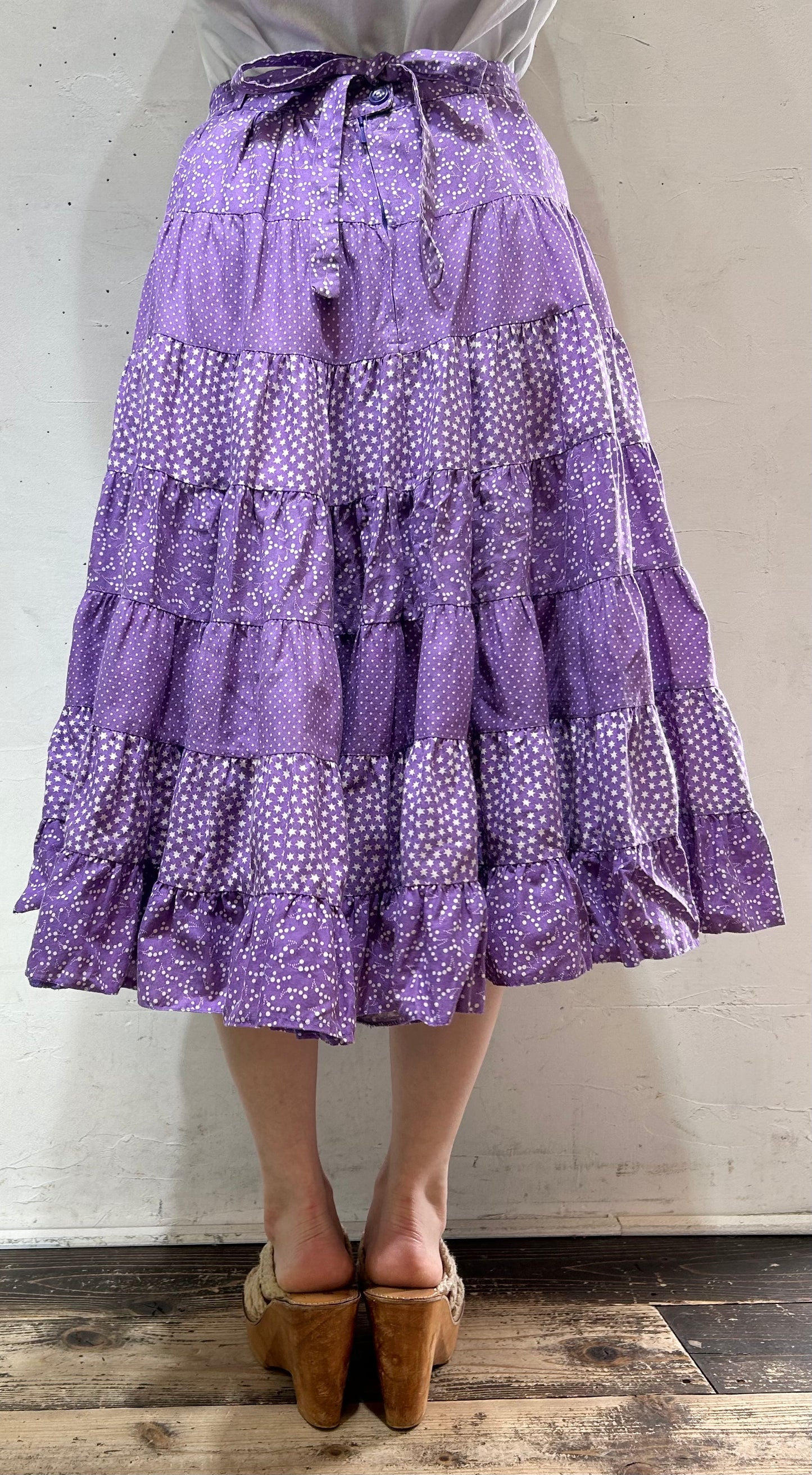 Vintage Tiered Skirt [D26696]