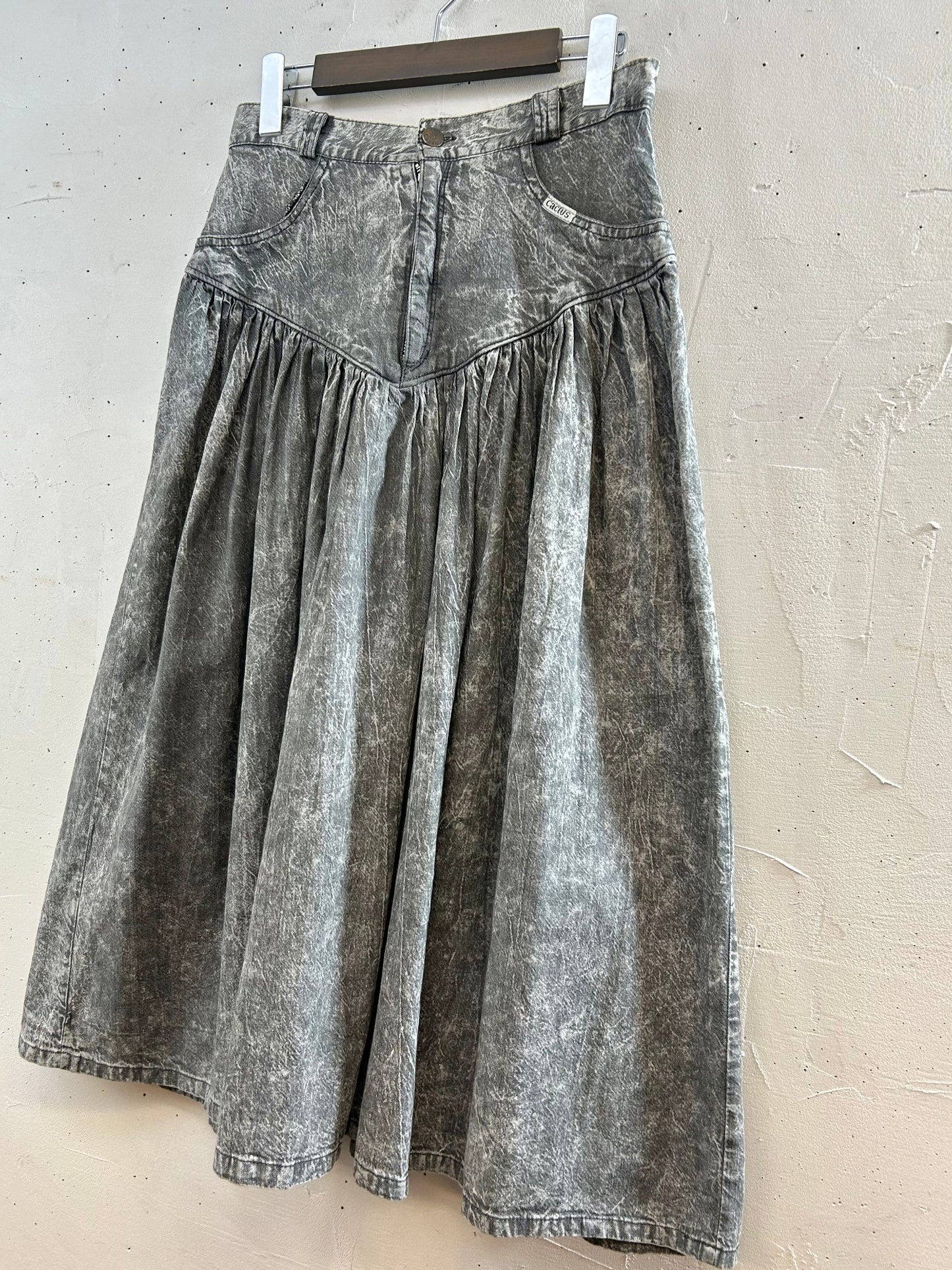 Vintage Chemical Denim Skirt 〜cactus jeans〜 [E30160]