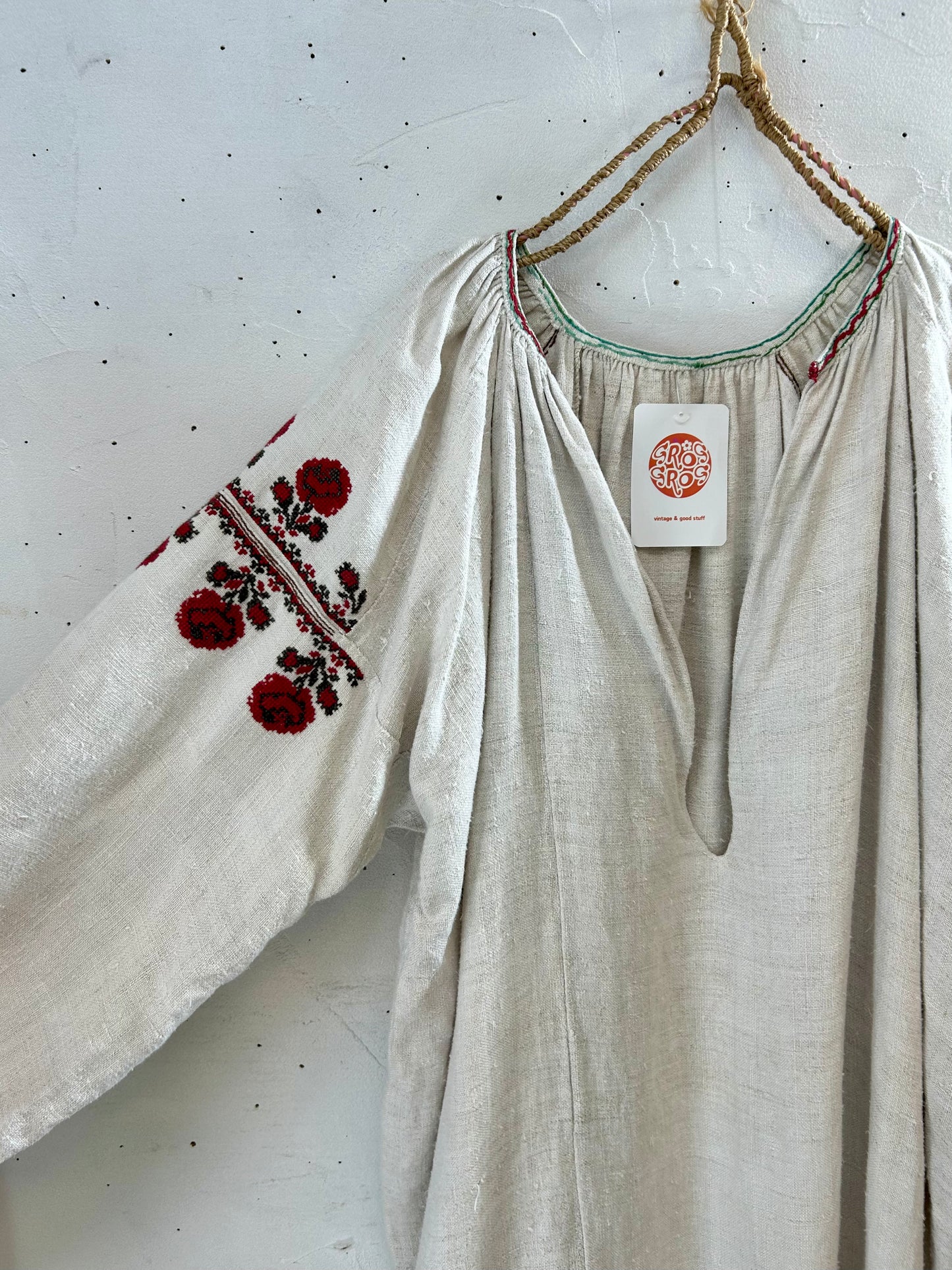 '50s-'60s Vintage Ukraina Emboroidery Dress[G28029]