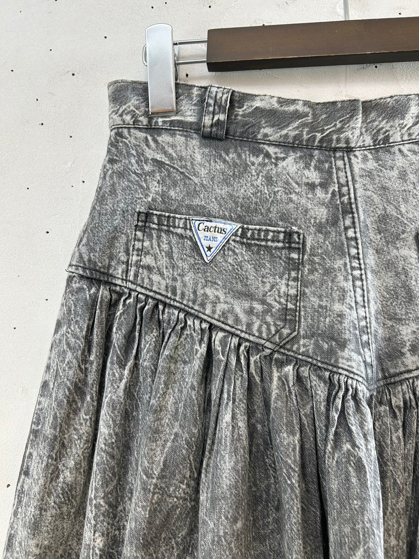 Vintage Chemical Denim Skirt 〜cactus jeans〜 [E30160]