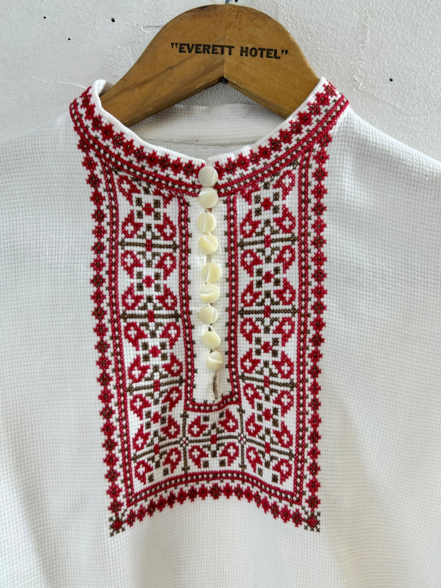 ’60s Rumania Embroidery Tunic [G28028]