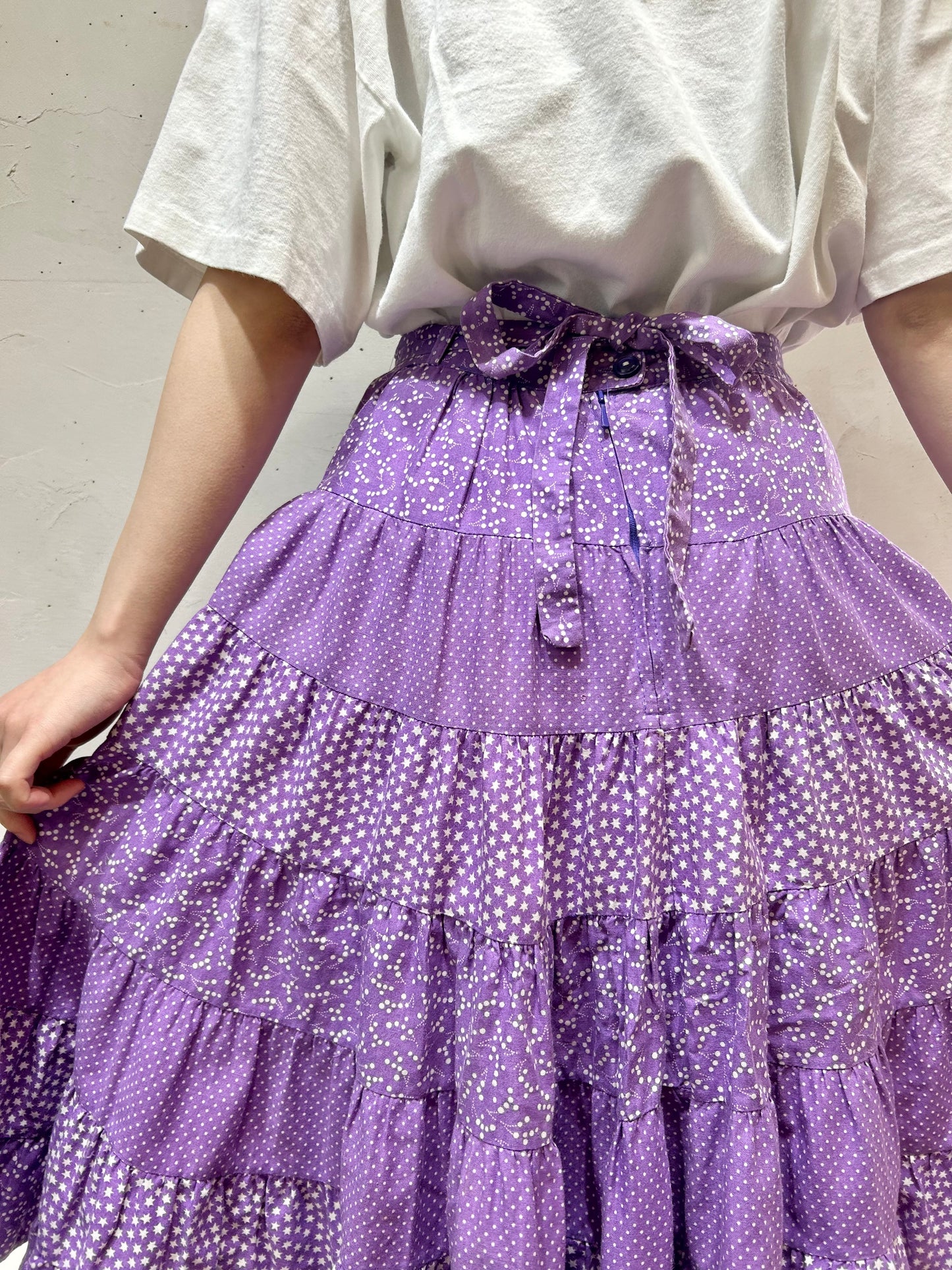 Vintage Tiered Skirt [D26696]