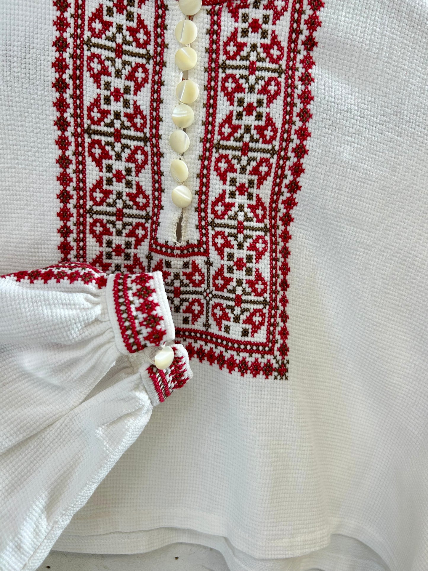 ’60s Rumania Embroidery Tunic [G28028]