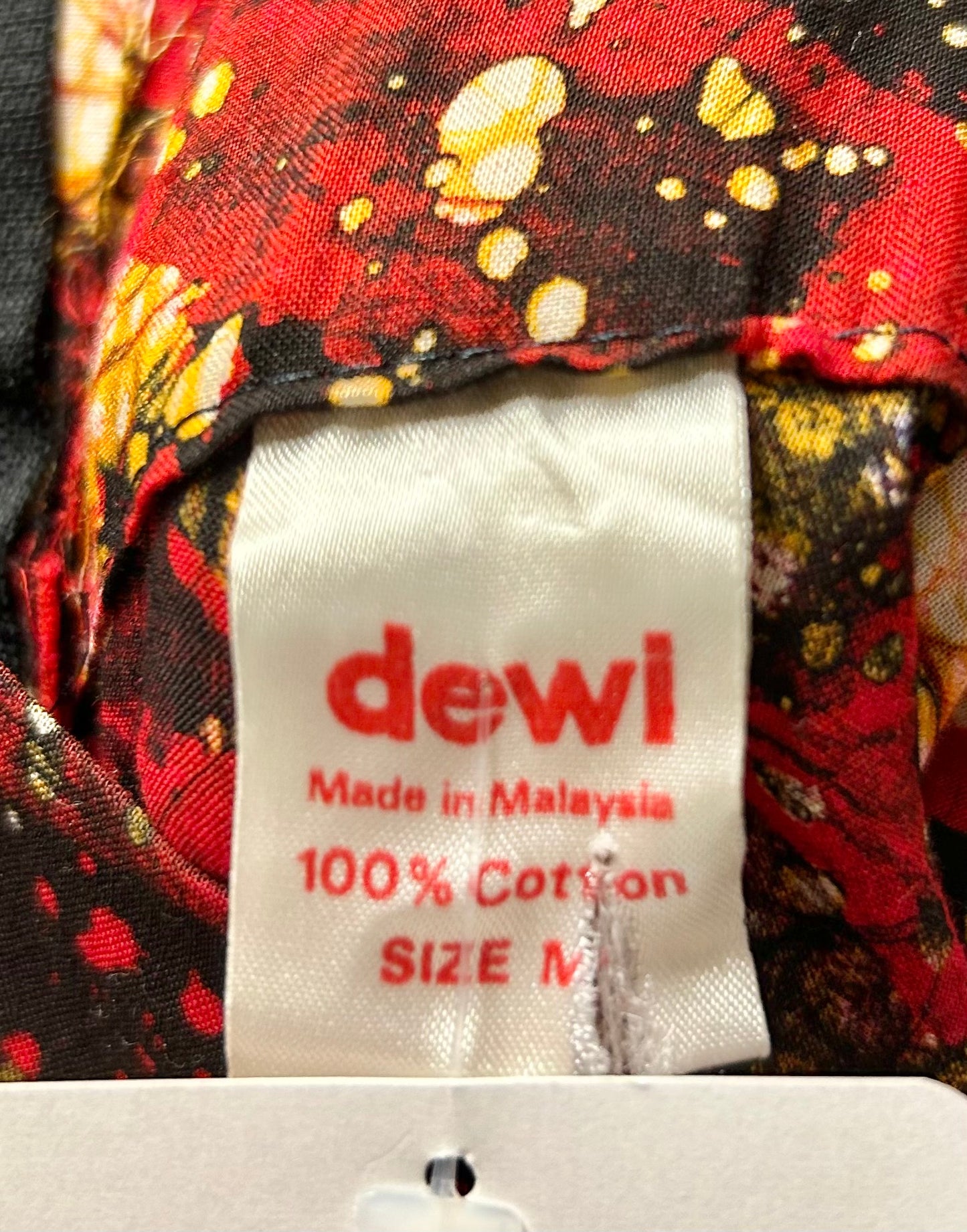 Vintage Malaysia Batik Dress [E30167]