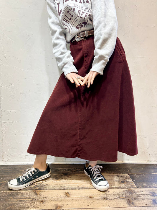 Vintage Corduroy Skirt 〜Liz sport〜 [L25792]