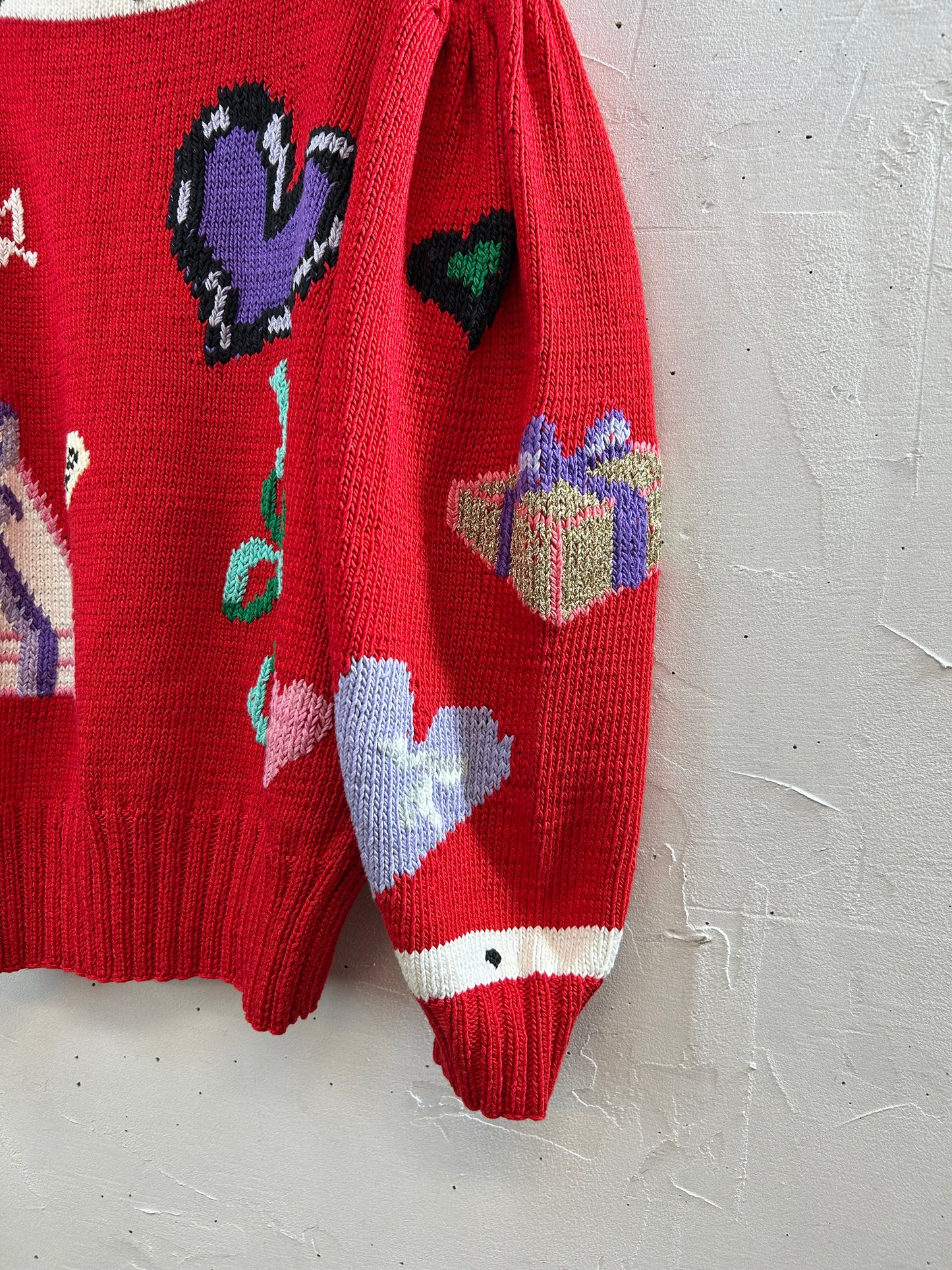 Vintage Cotton Hand Knit Sweater 〜BEREK〜 [A29314]