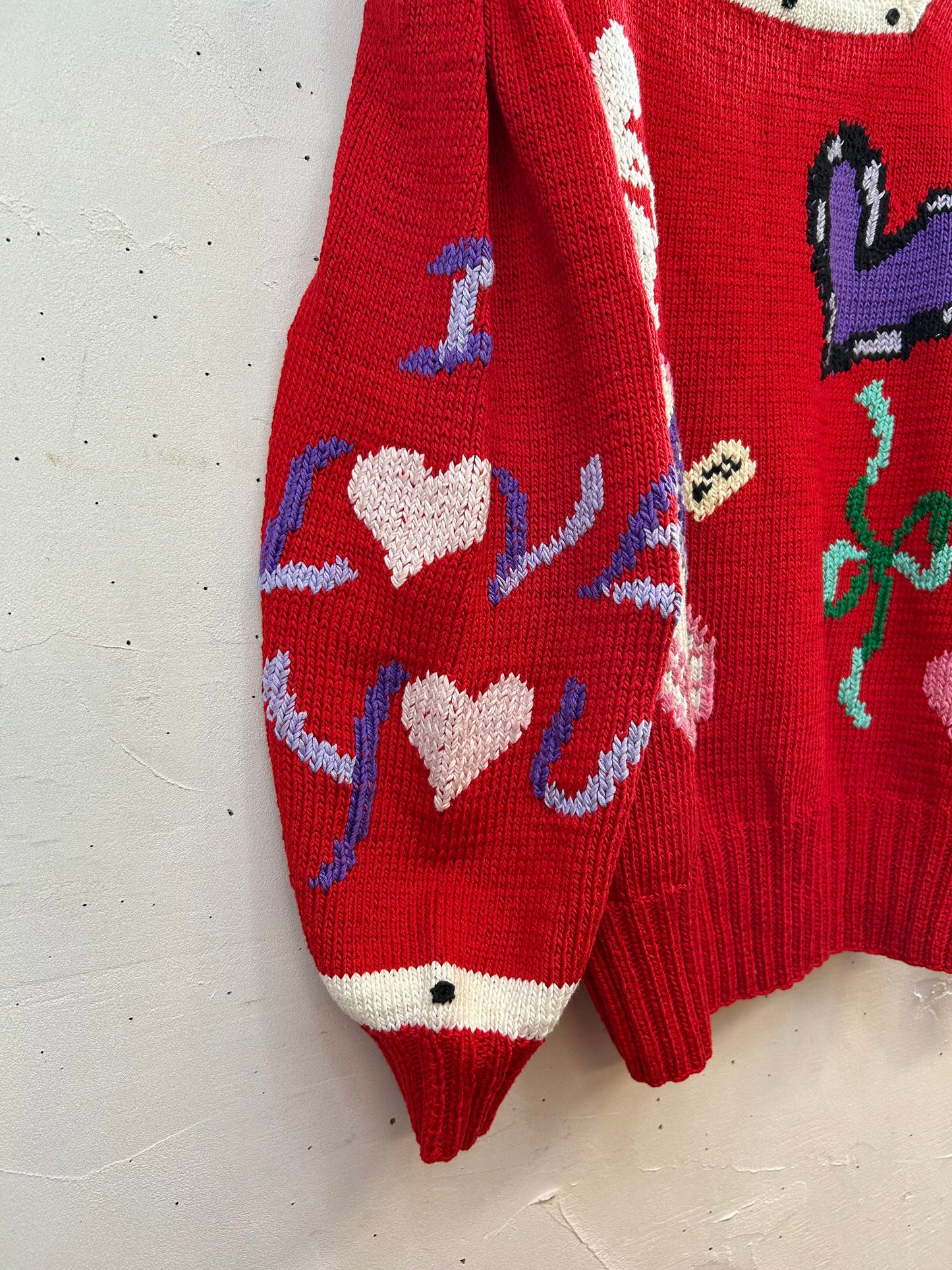 Vintage Cotton Hand Knit Sweater 〜BEREK〜 [A29314]