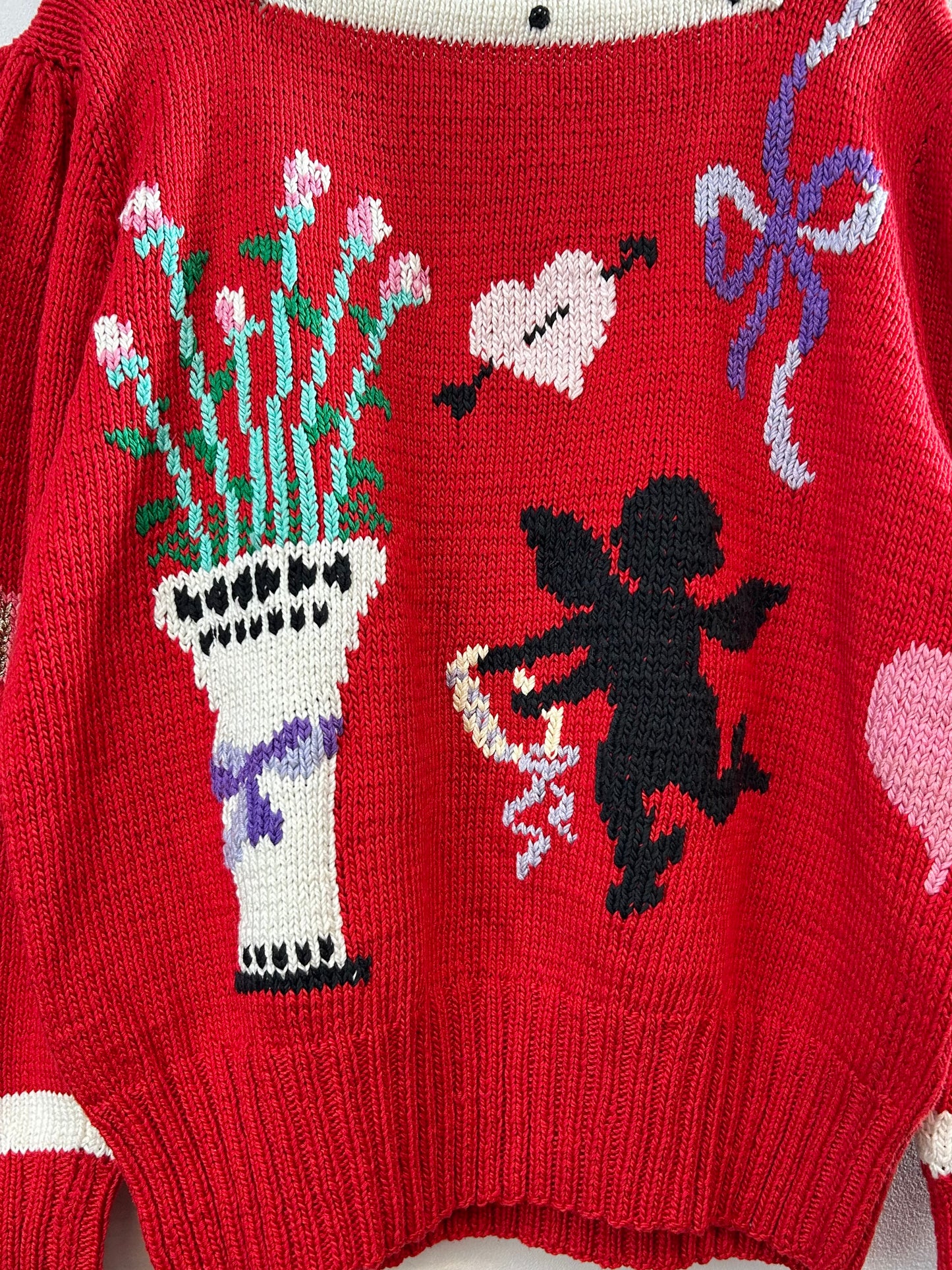 Vintage Cotton Hand Knit Sweater 〜BEREK〜 [A29314]