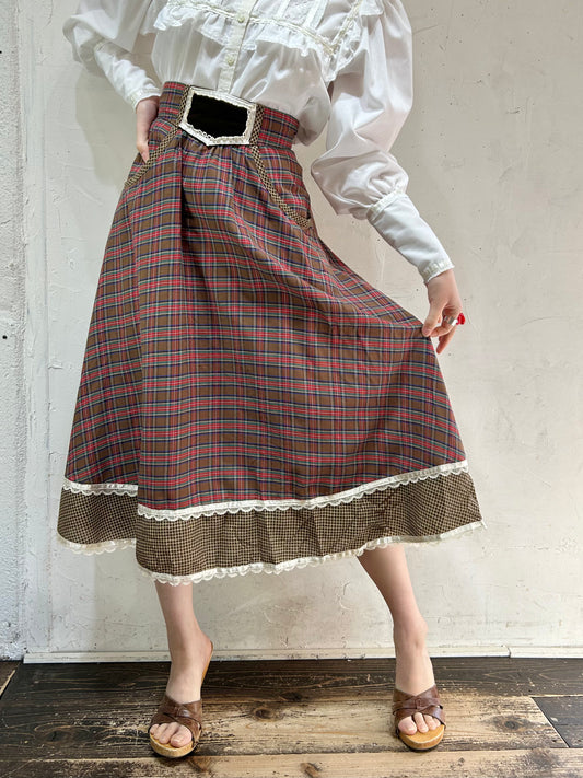 '70s Vintage Skirt 〜GUNNIES〜 [C26531]