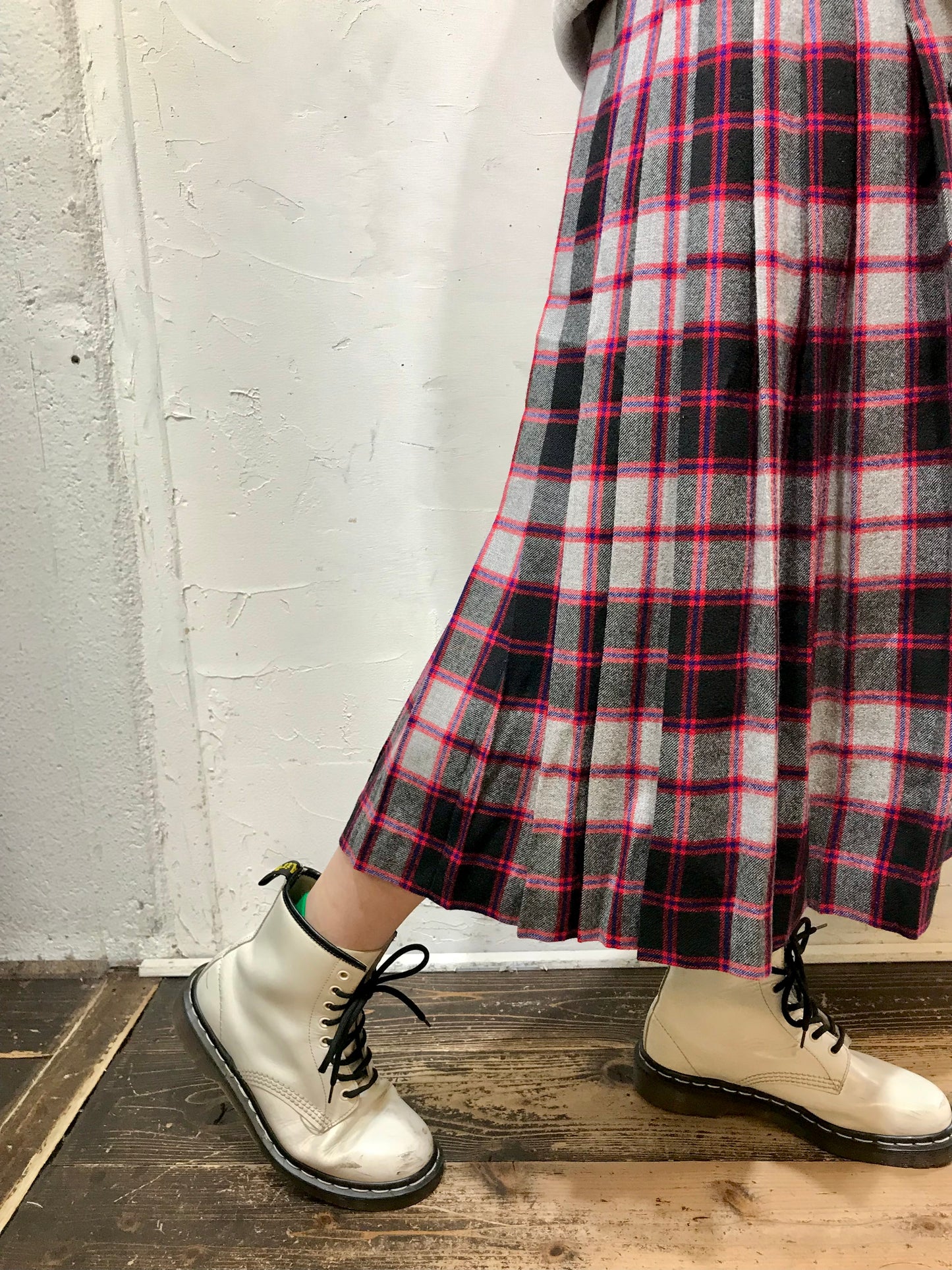 Vintage Plaid Skirt [L25715]