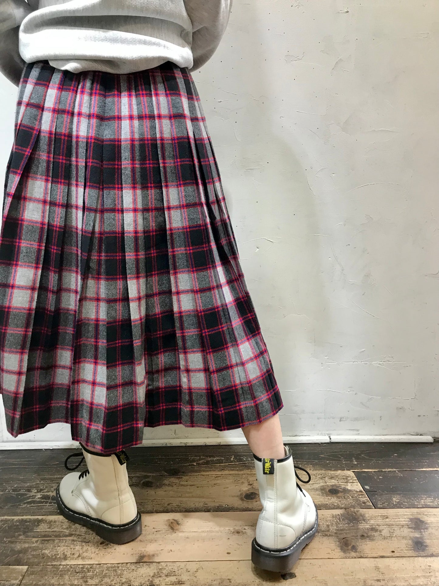 Vintage Plaid Skirt [L25715]