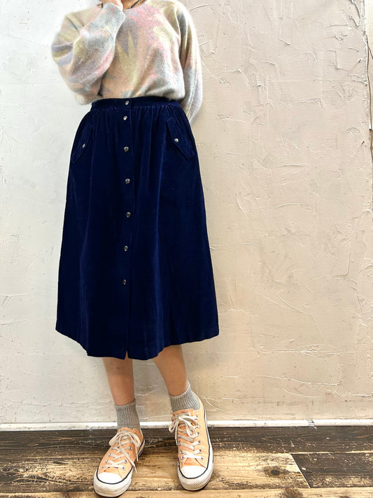 Vintage Corduroy Skirt  [J28639]