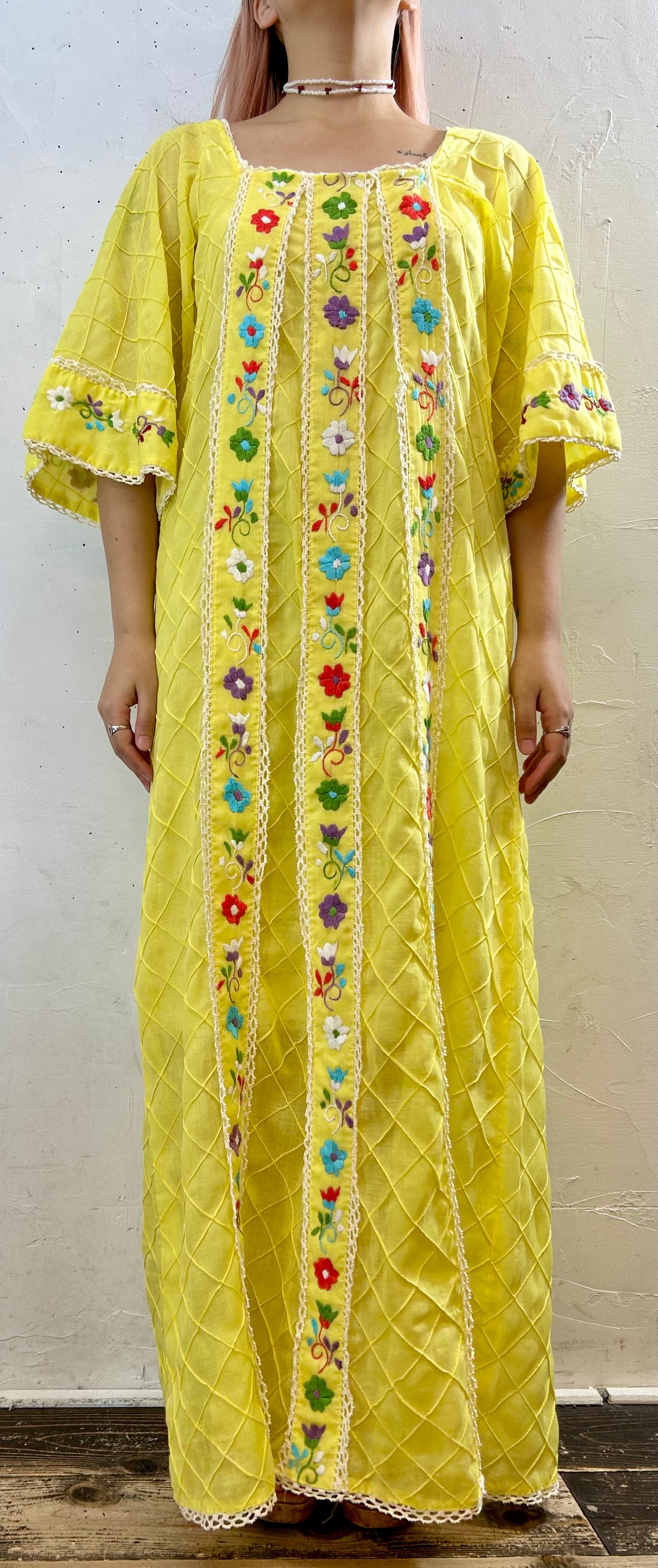 ’70s Mexican Embroiled Dress [F27260]