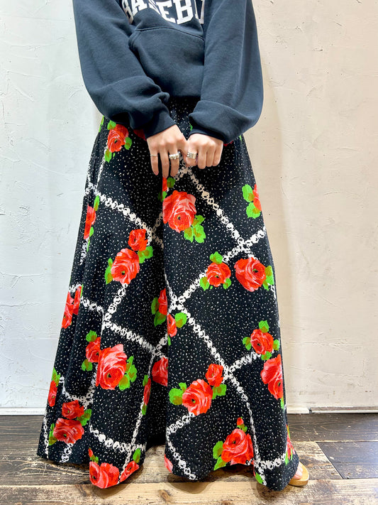 ’70s Vintage Cotton Skirt [K25572]