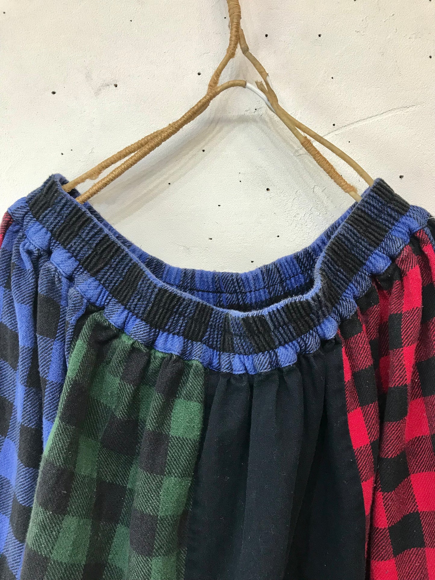 Vintage Patchwork Plaid Skirt [L25717]