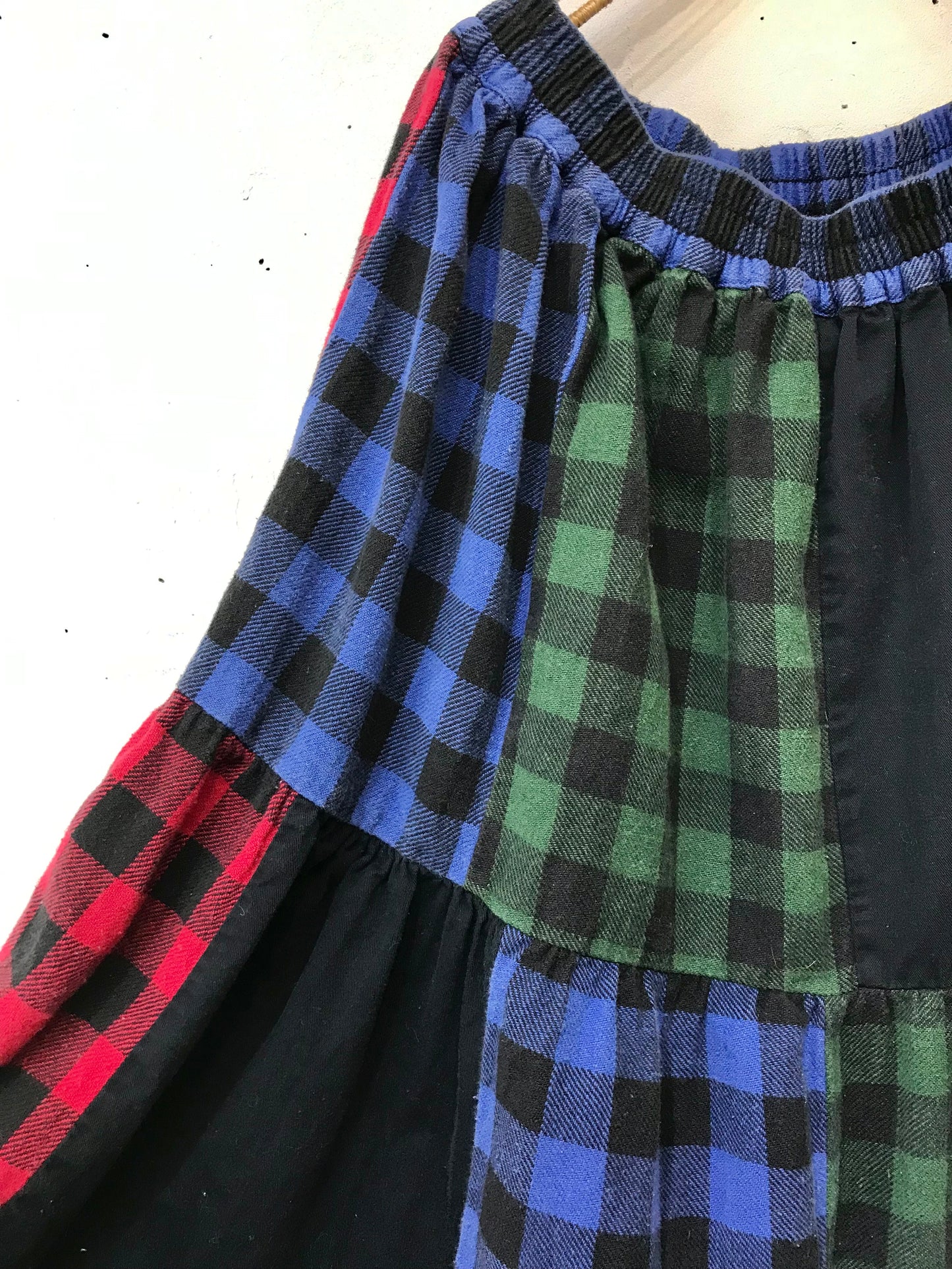 Vintage Patchwork Plaid Skirt [L25717]