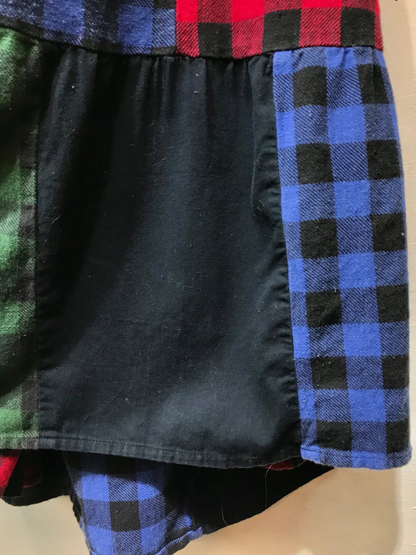 Vintage Patchwork Plaid Skirt [L25717]