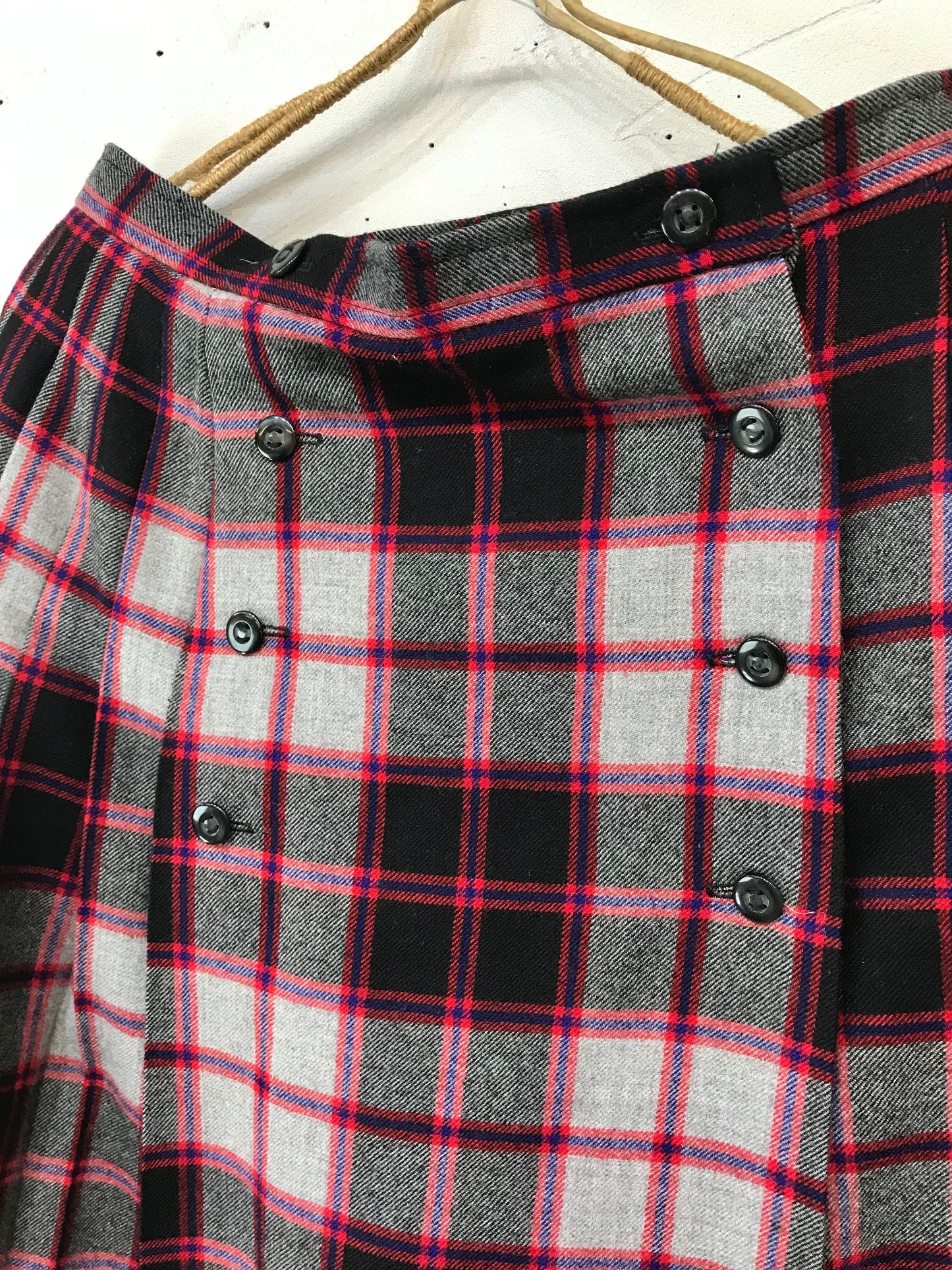 Vintage Plaid Skirt [L25715]