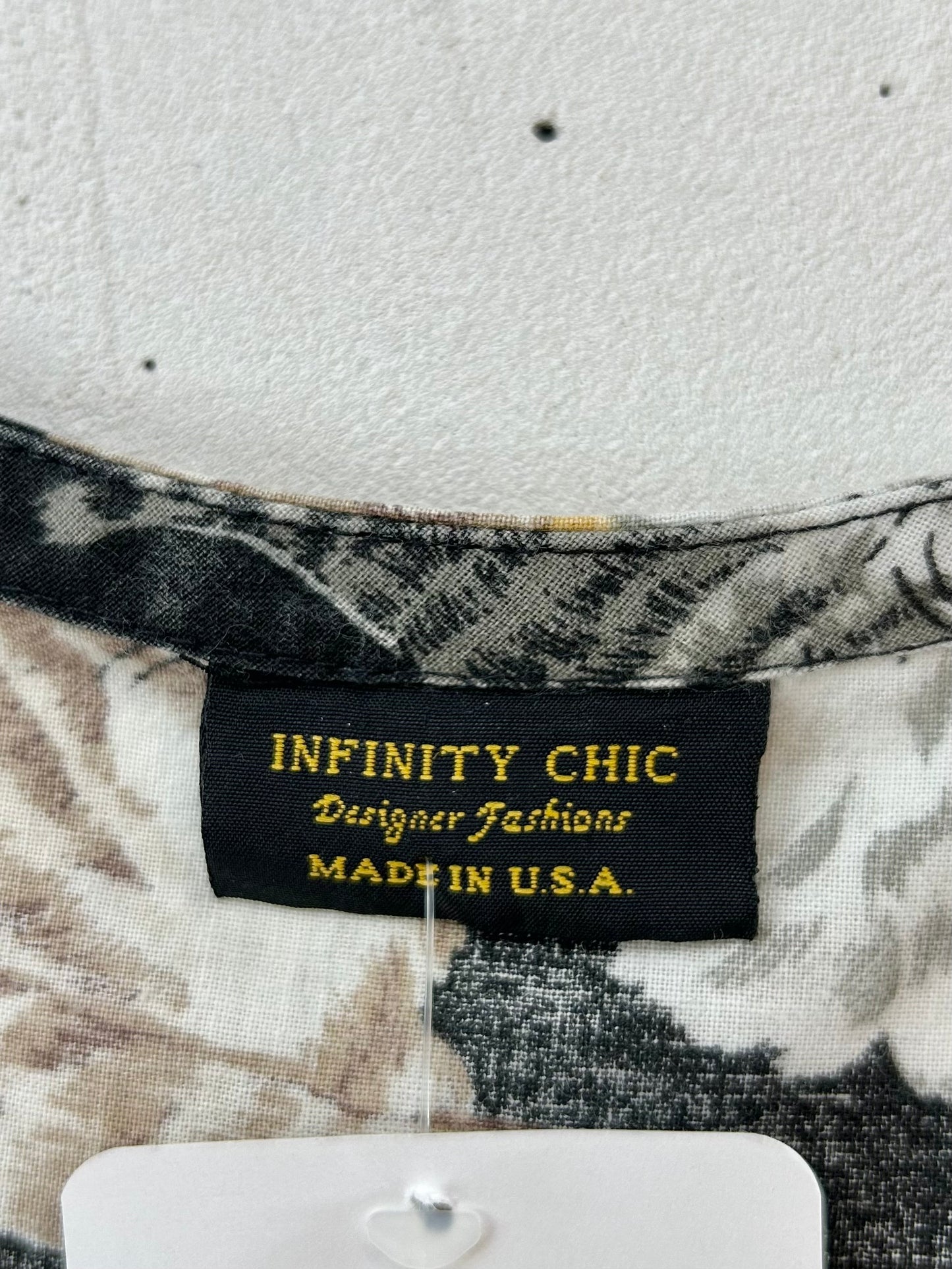 Vintage Cat Pattern Over Dress MADE IN USA [E30175]