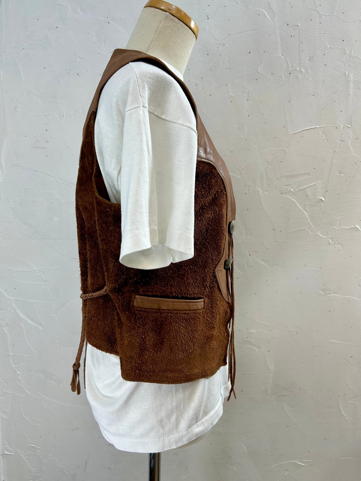 Vintage Leather Vest [G28034]