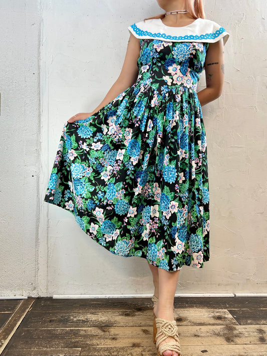 '80s Big Collar  Dress 〜go vicki ！〜 [F27258]