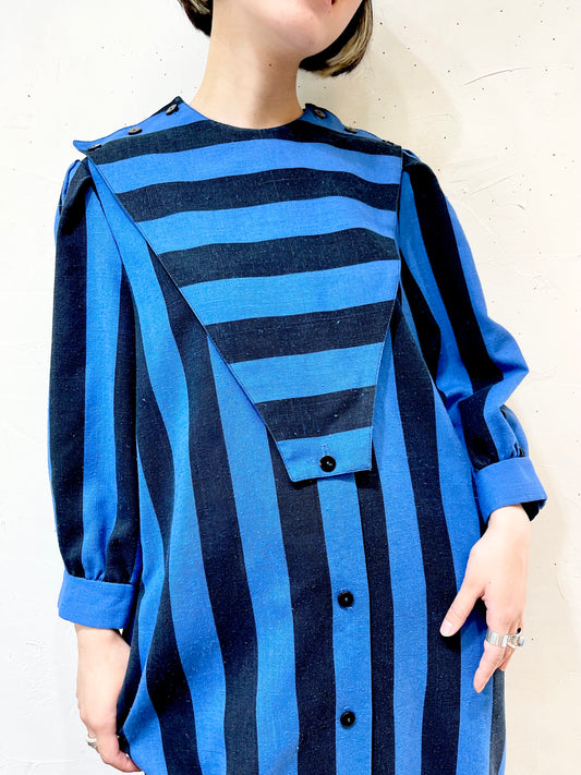 Vintage Stripe Dress [H24802]