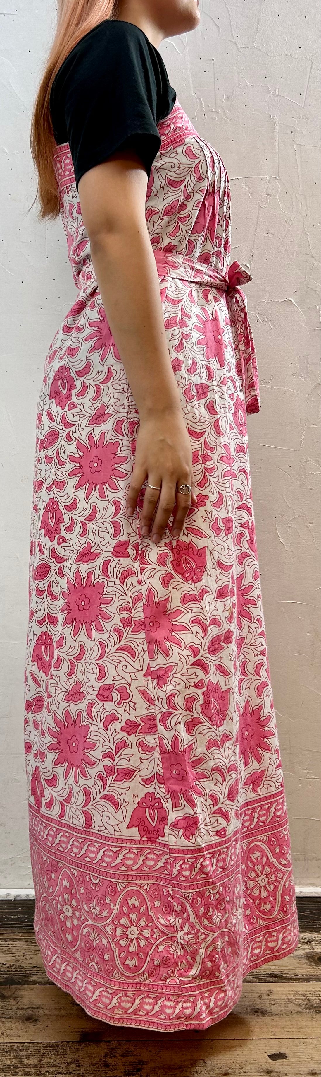 ’70s Cotton Dress MADE IN PAKISTAN ［F27259]