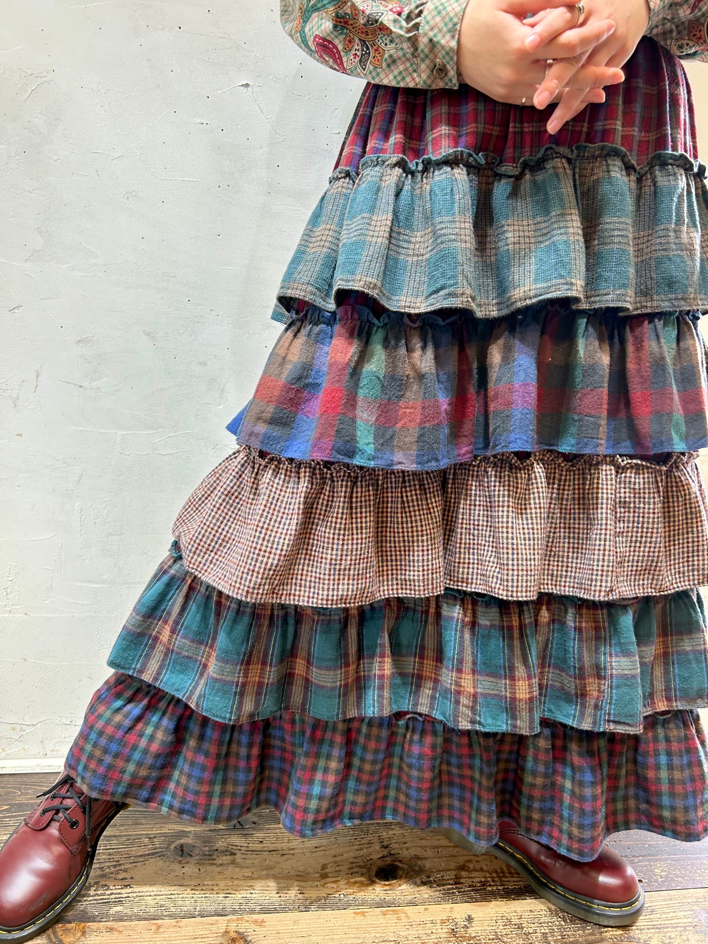 Vintage Tiered Skirt [J25272]