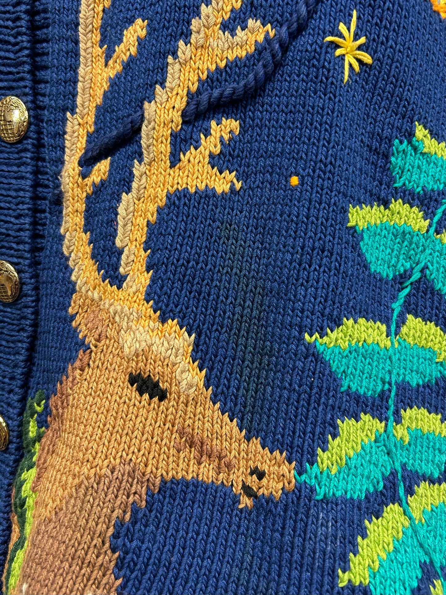 Vintage Cotton Hand Knit Vest 〜BEREK〜 [A29313]