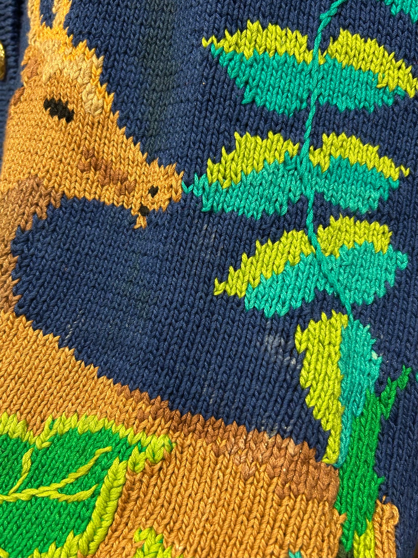 Vintage Cotton Hand Knit Vest 〜BEREK〜 [A29313]