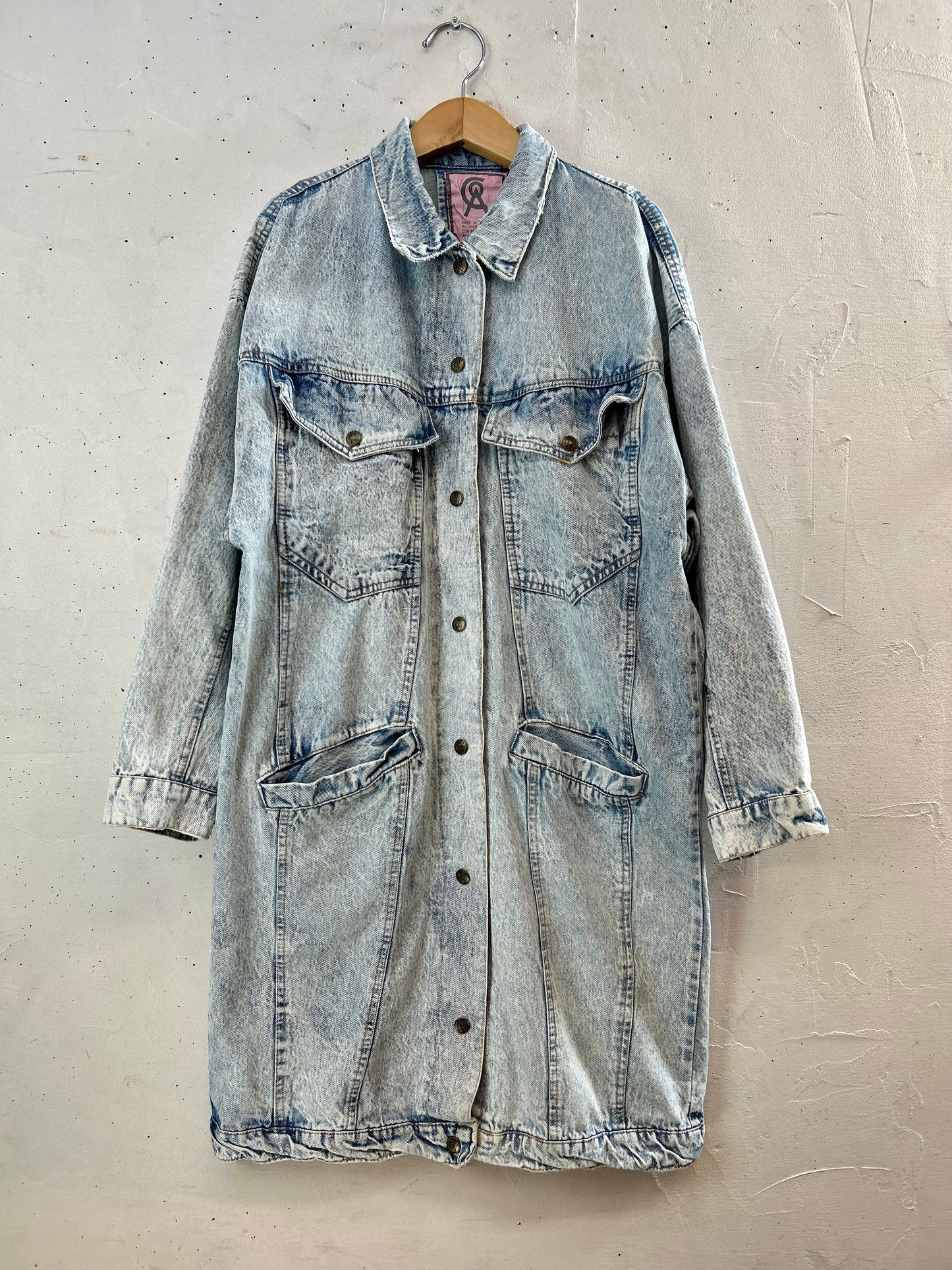 Vintage Chemical Denim Coat [D29965]