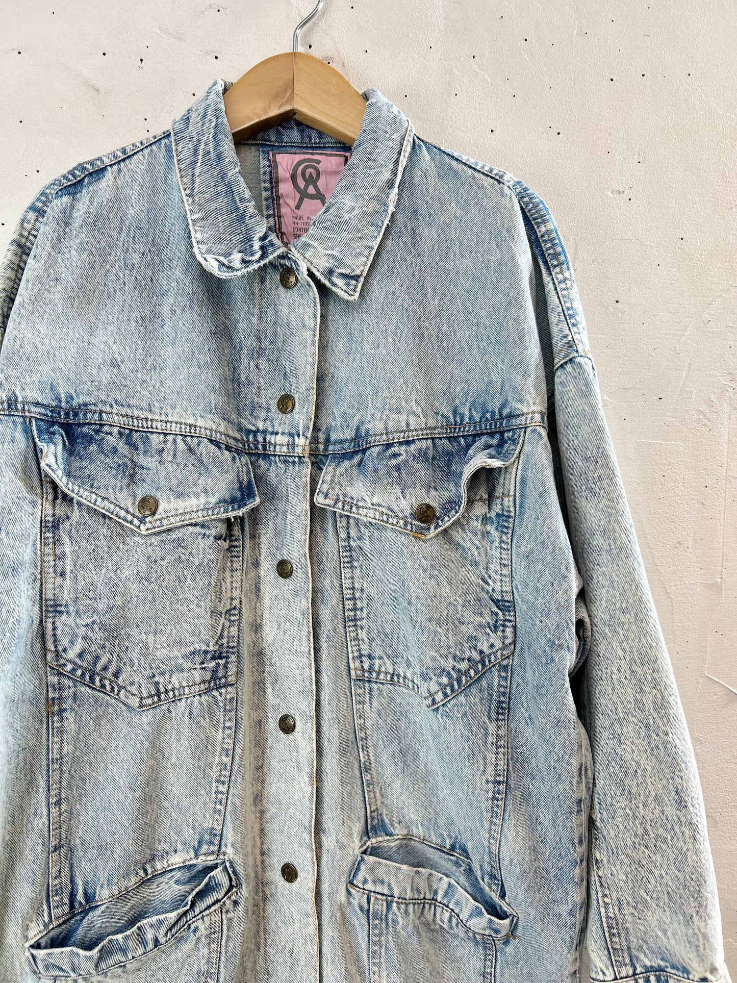 Vintage Chemical Denim Coat [D29965]